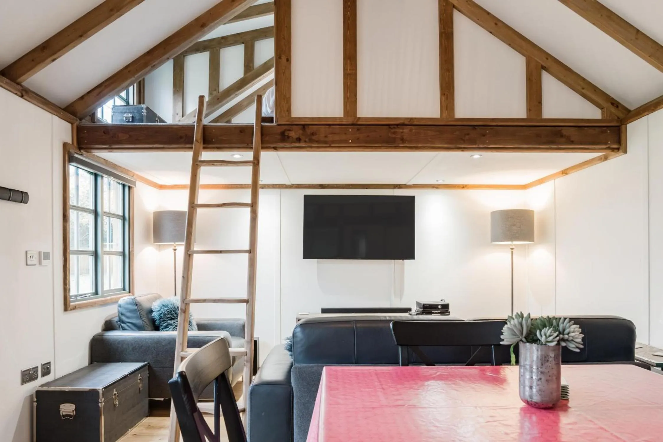 Living room in The Secret Cottage & Hideaway Caravan