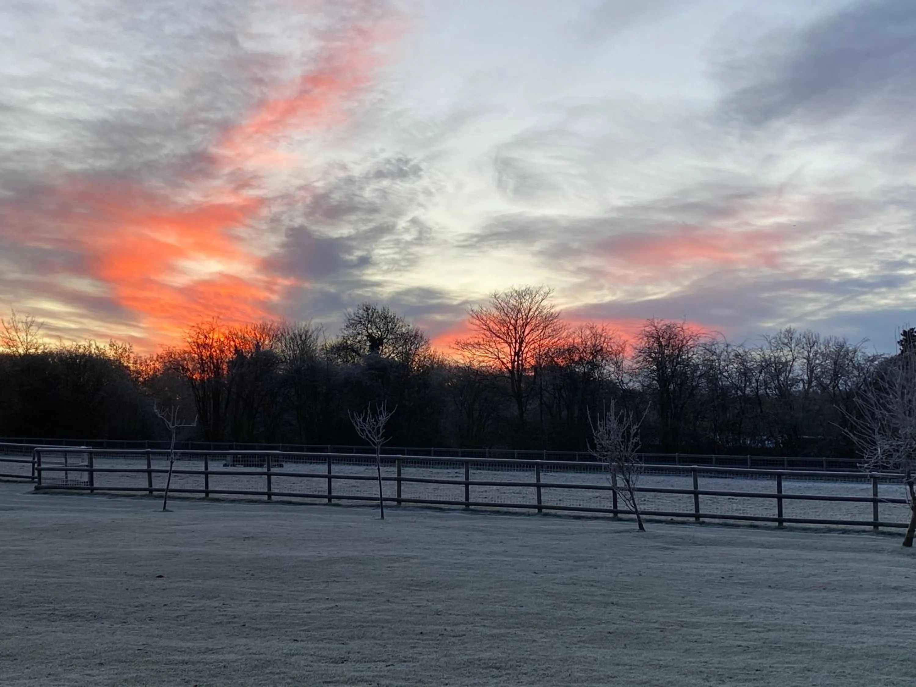 Sunrise in The Secret Cottage & Hideaway Caravan