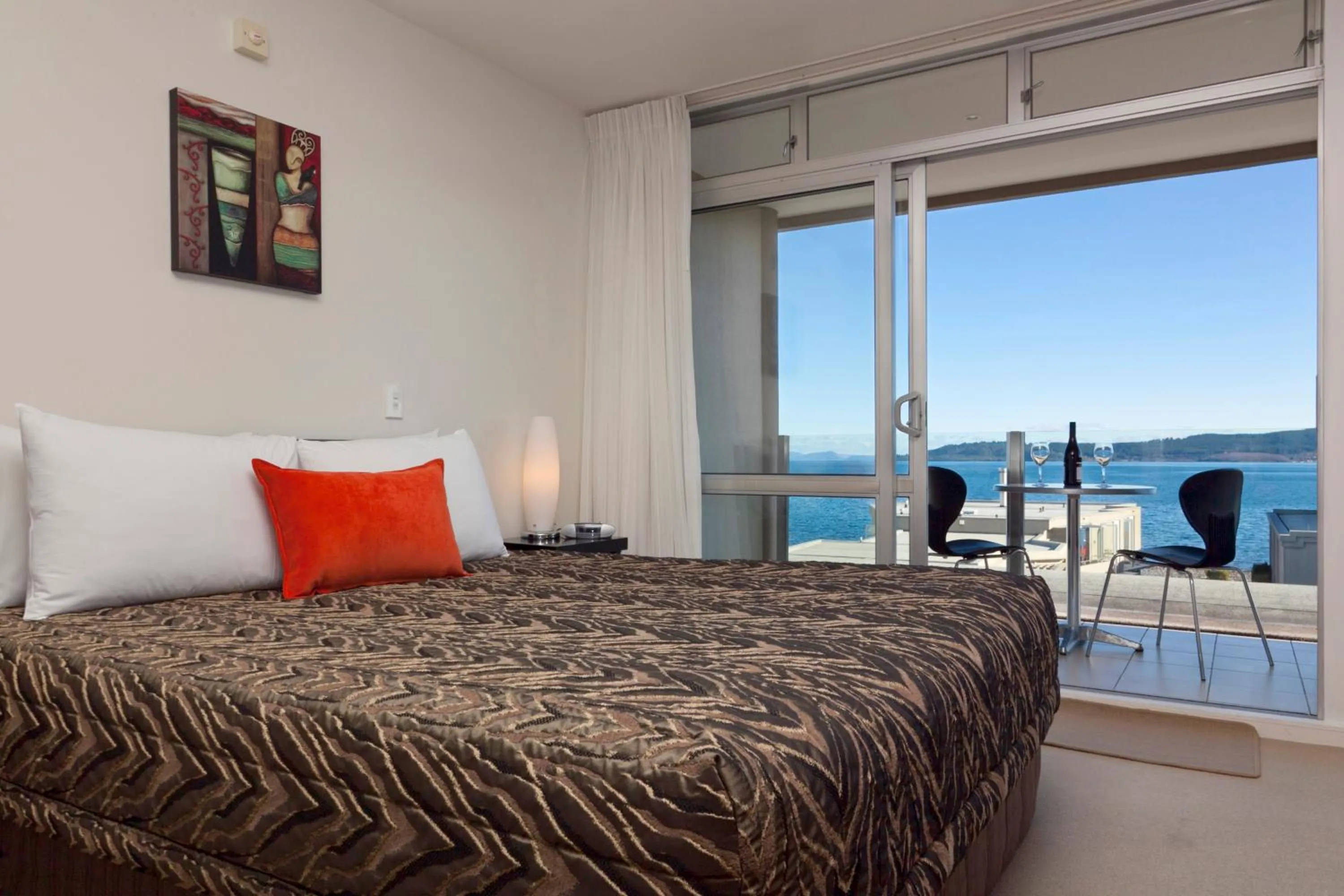 Bed in The Reef Resort