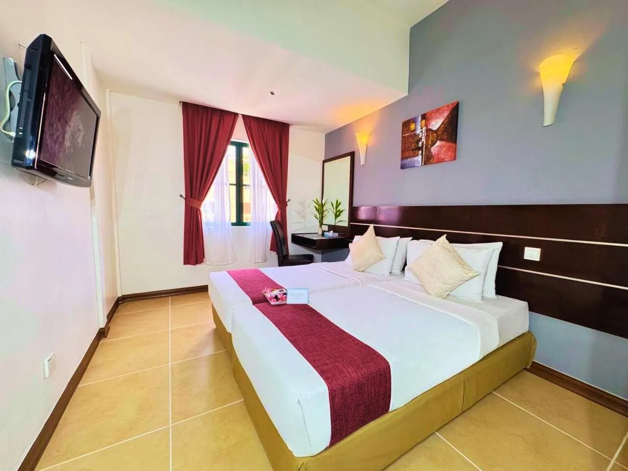 Bedroom, Bed in Bella Vista Waterfront Resort, Kuah Langkawi