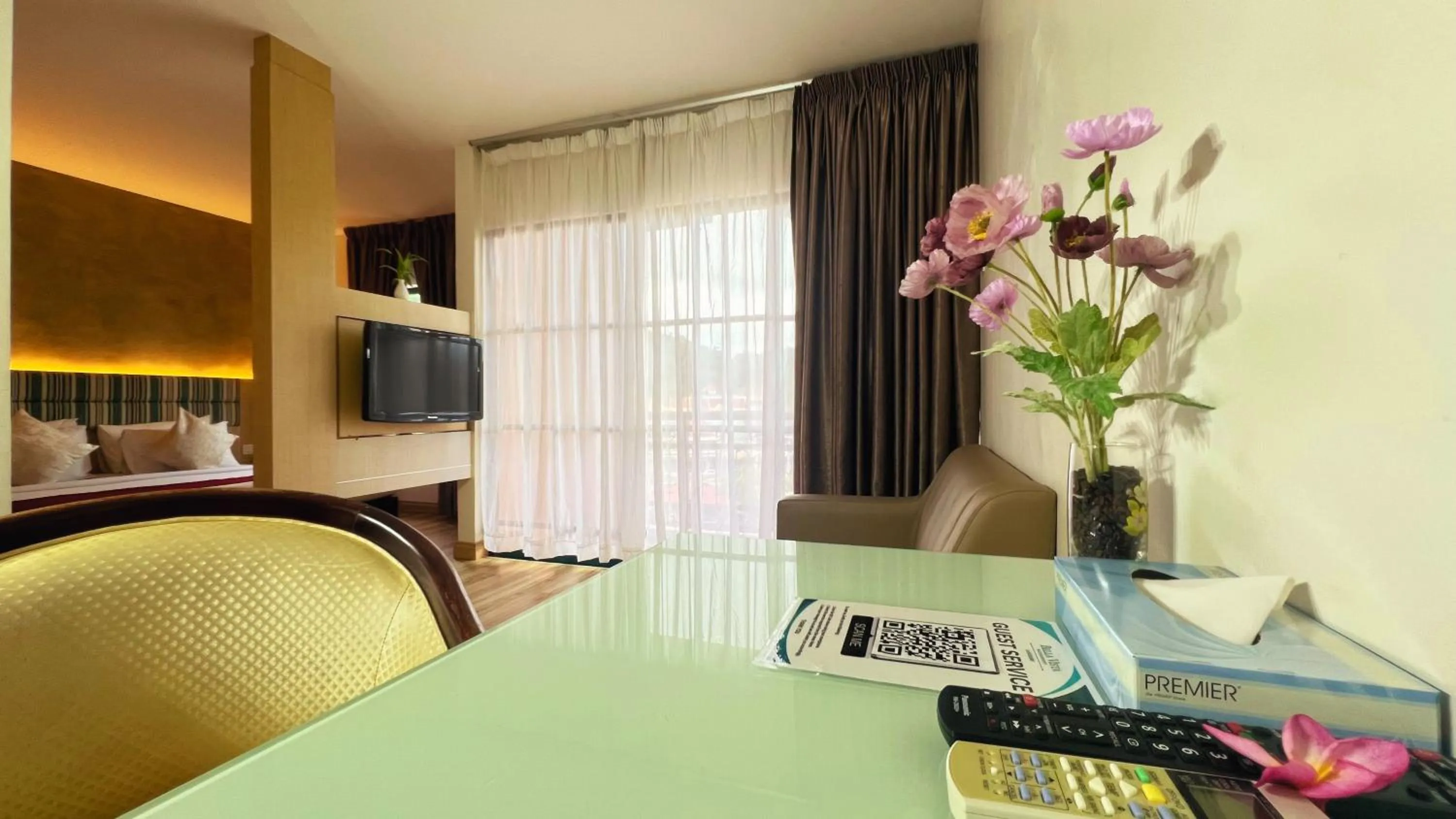 Communal lounge/ TV room in Bella Vista Waterfront Resort, Kuah Langkawi