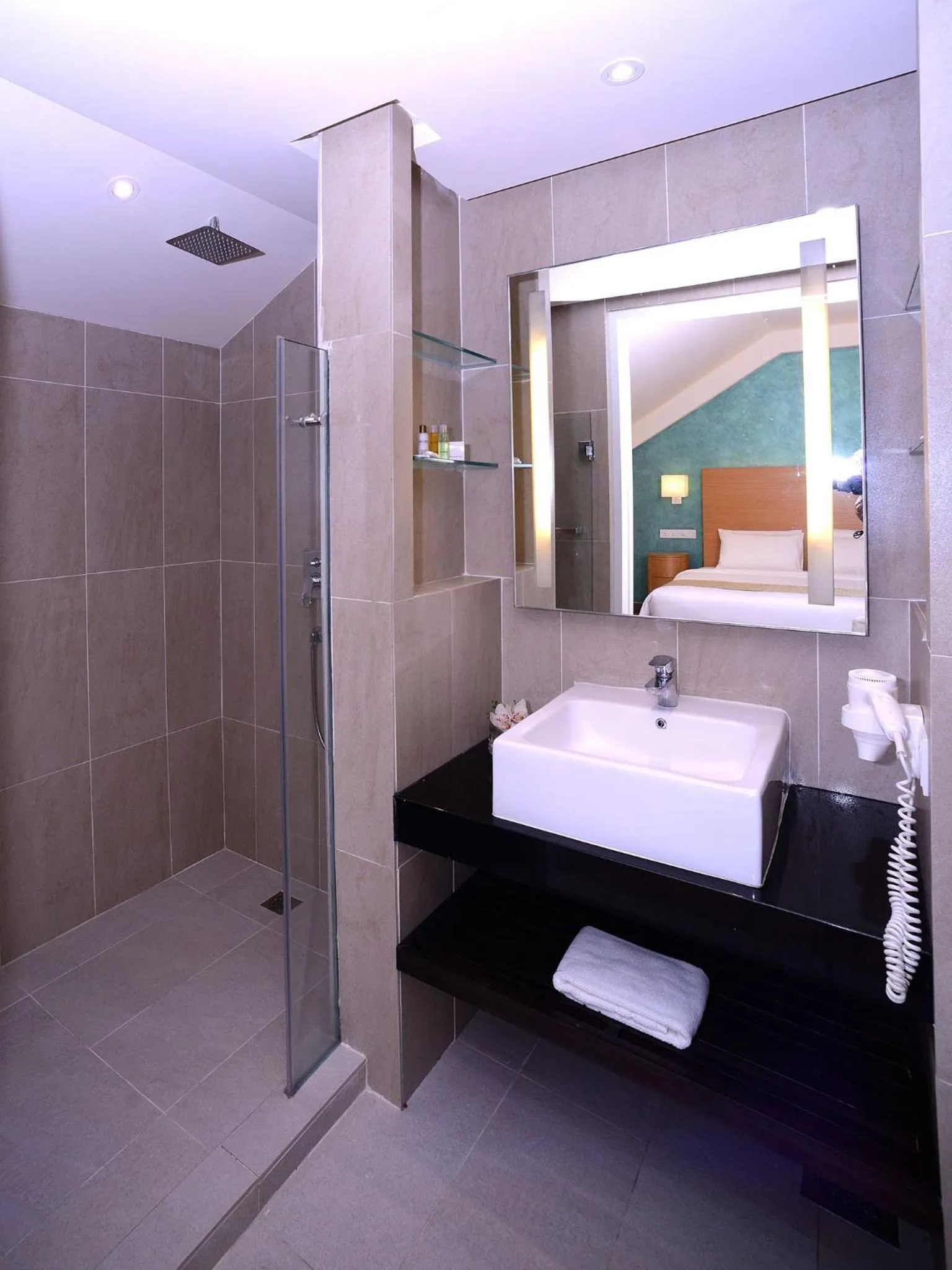 Toilet, Bed in Bella Vista Waterfront Resort, Kuah Langkawi