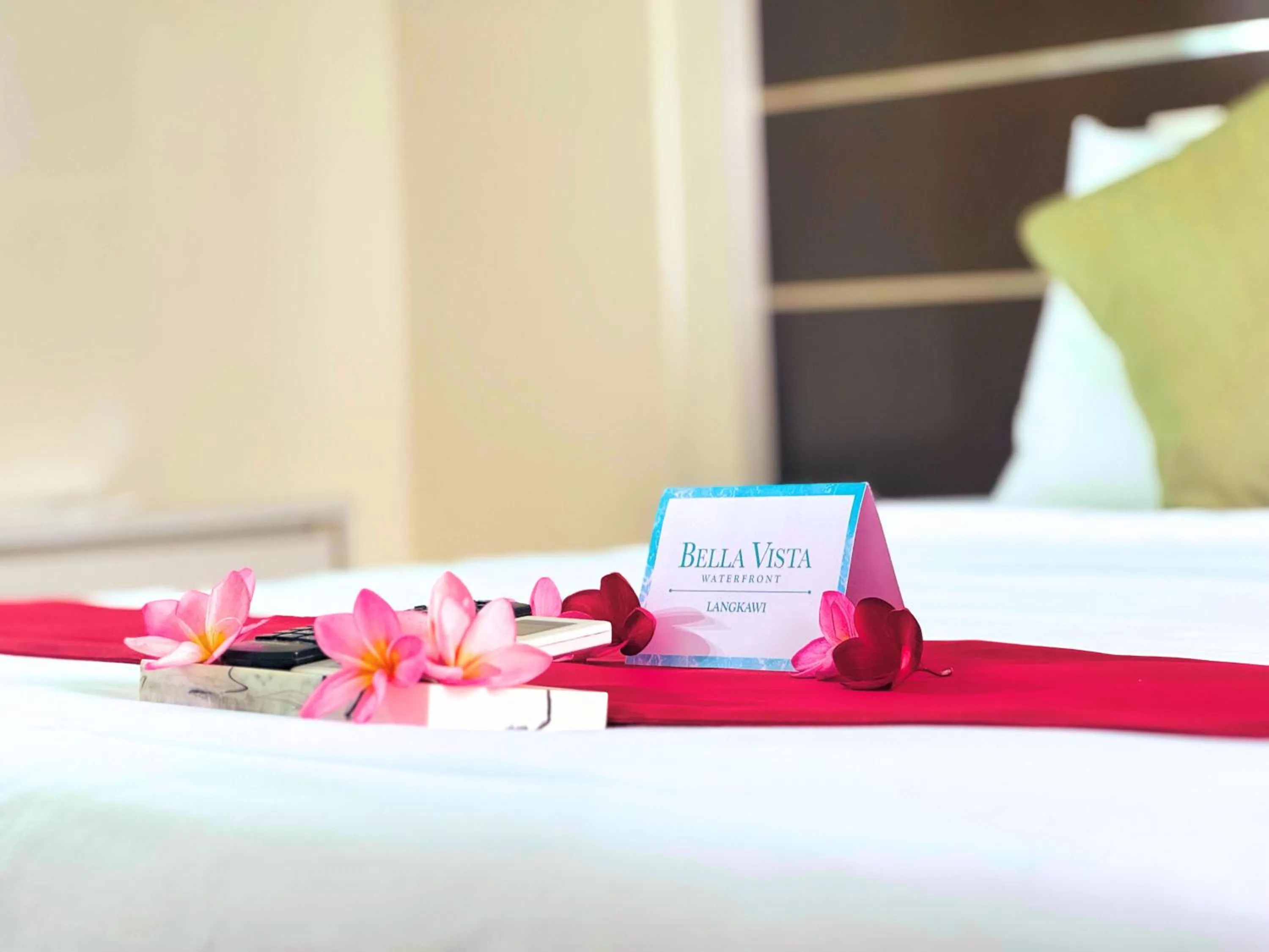 Bed in Bella Vista Waterfront Resort, Kuah Langkawi