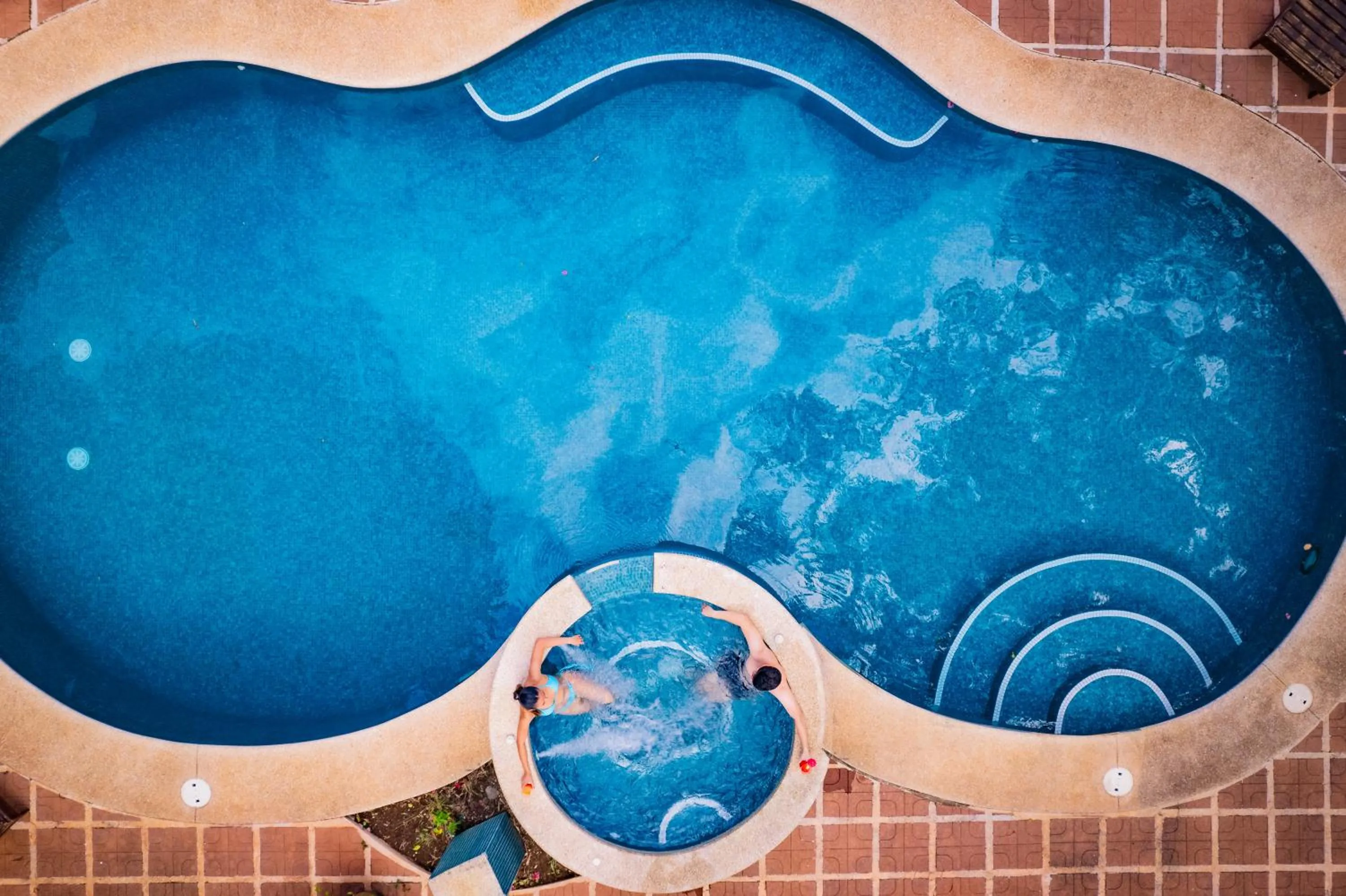 Swimming pool in Hotel Villa Florencia