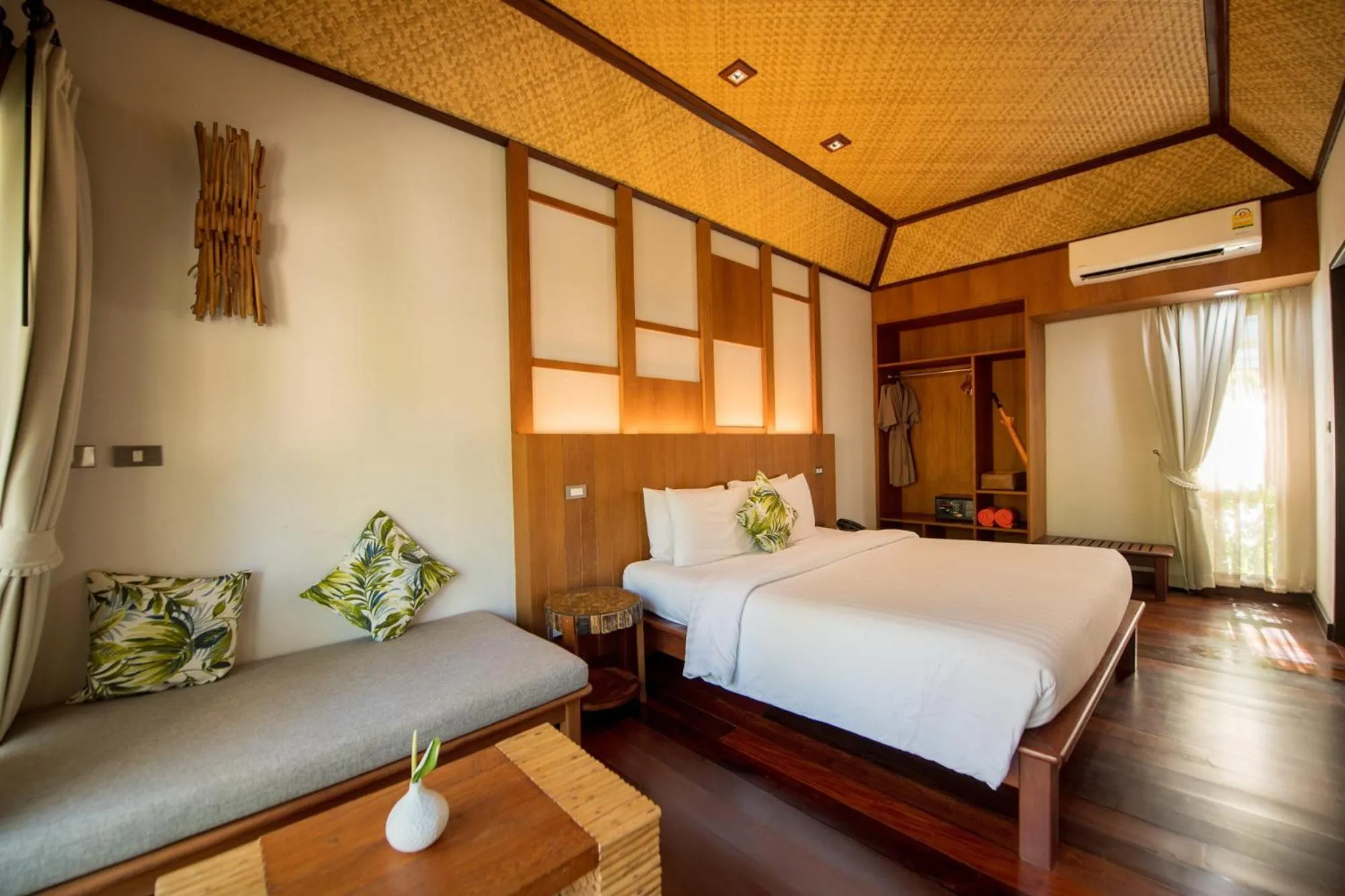 Bed in Tup Kaek Sunset Beach Resort-SHA Plus