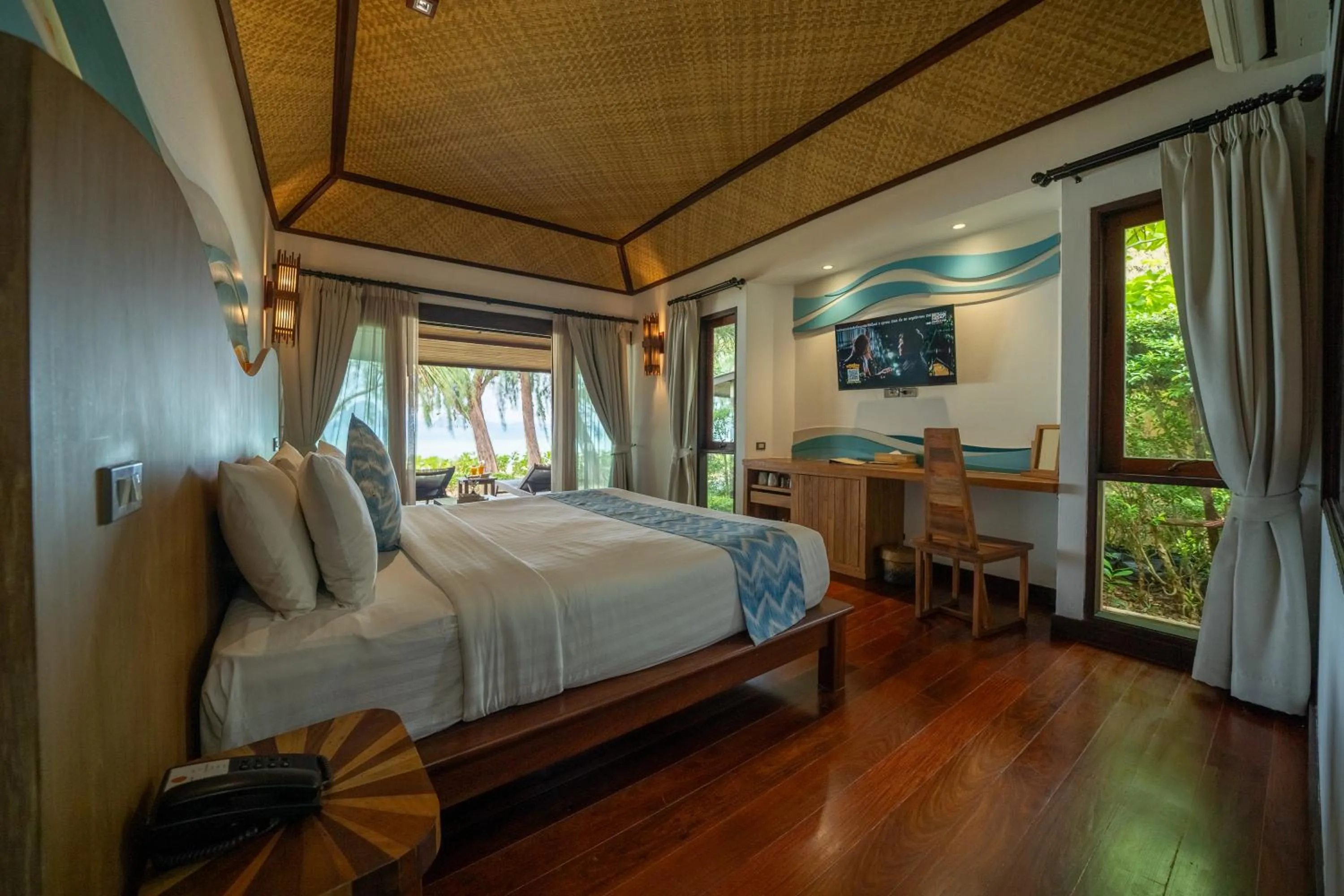 Bed in Tup Kaek Sunset Beach Resort-SHA Plus
