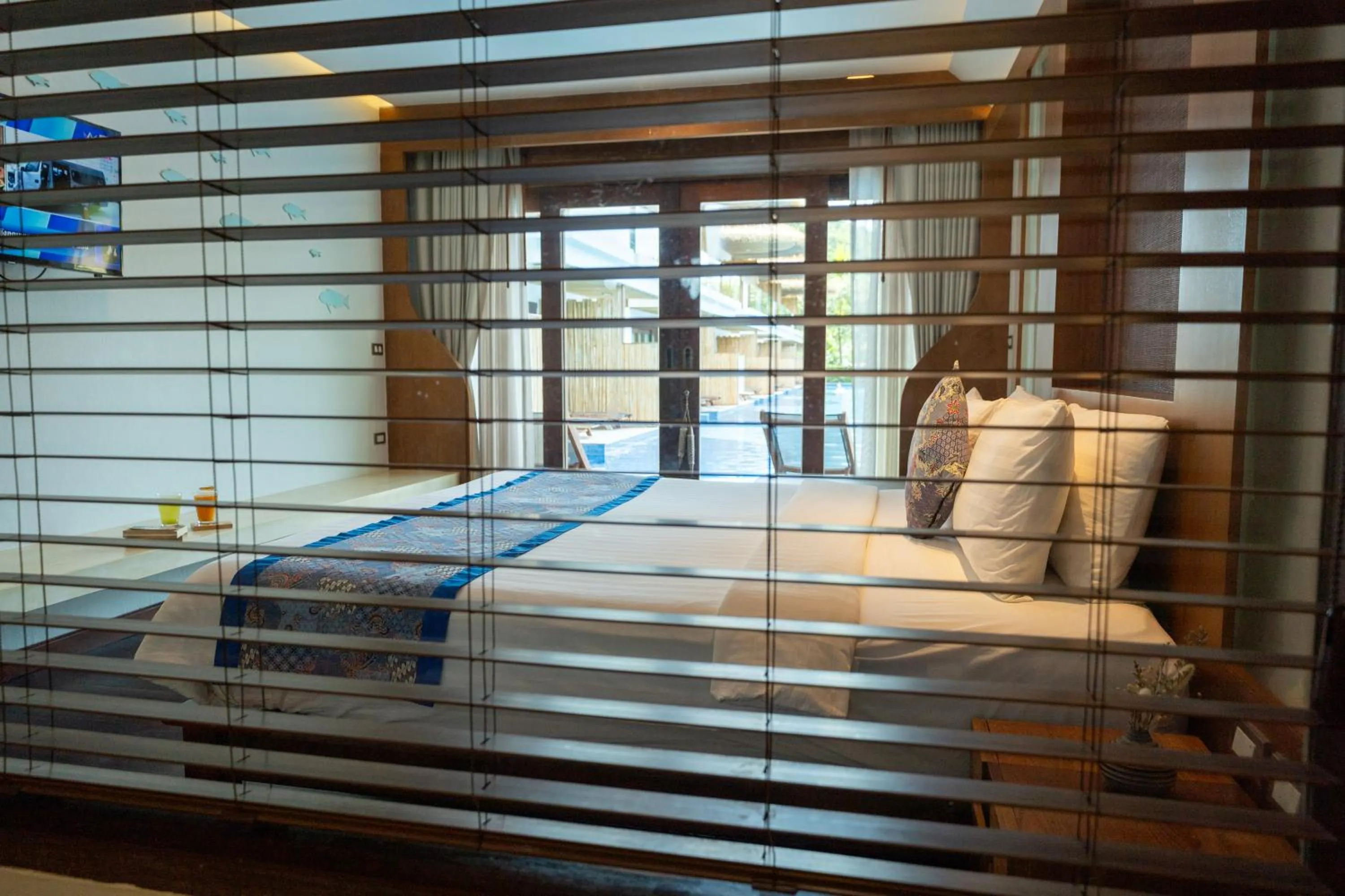 Bed in Tup Kaek Sunset Beach Resort-SHA Plus