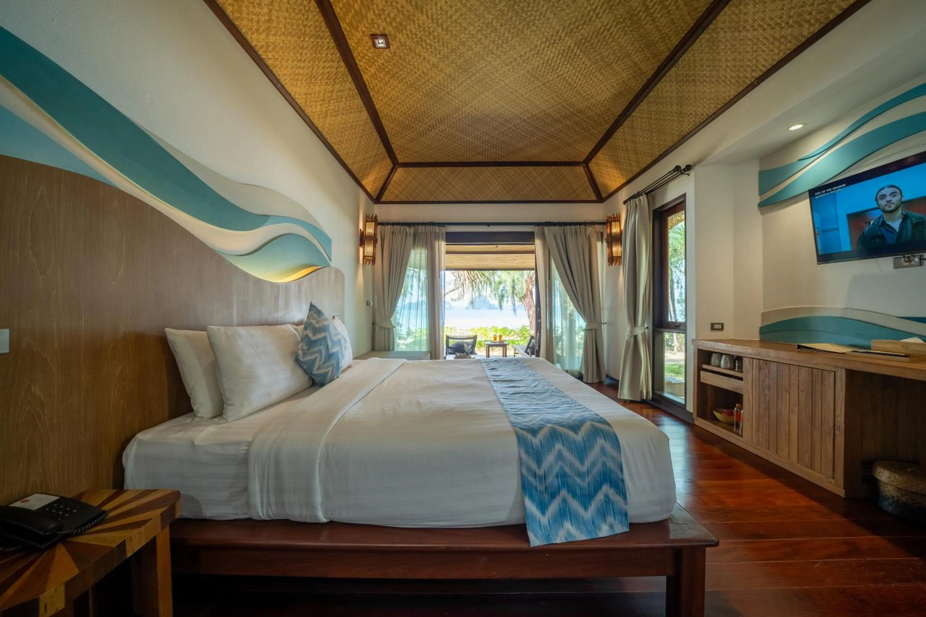Bed in Tup Kaek Sunset Beach Resort-SHA Plus