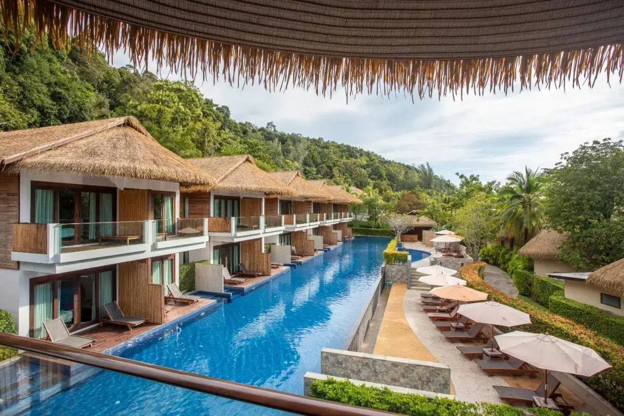 Pool view in Tup Kaek Sunset Beach Resort-SHA Plus Pool view in Tup Kaek Sunset Beach Resort-SHA Plus