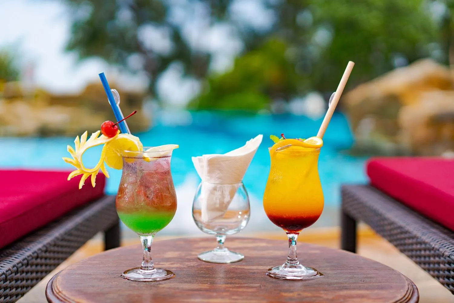 Drinks in Banyu Biru Villa
