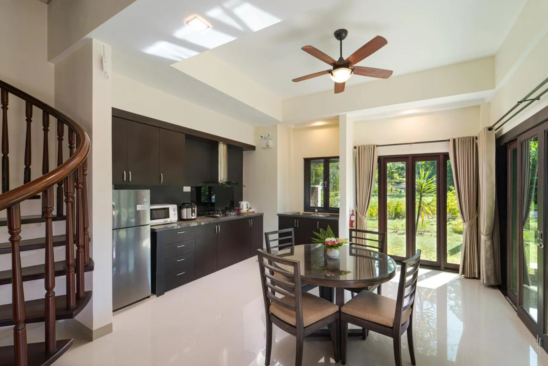 Kitchen or kitchenette in Banyu Biru Villa