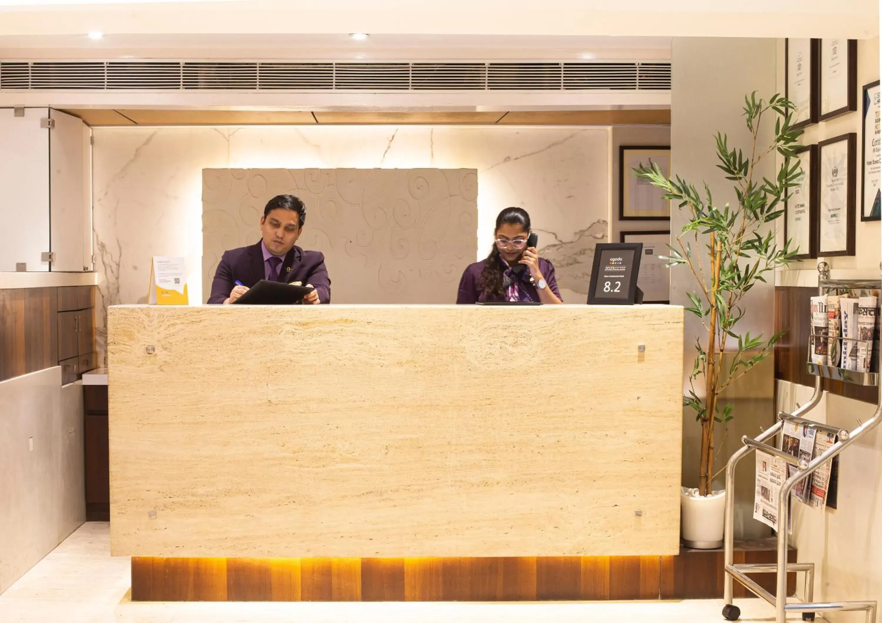 Lobby or reception in Hotel Bawa Continental Lobby or reception in Hotel Bawa Continental