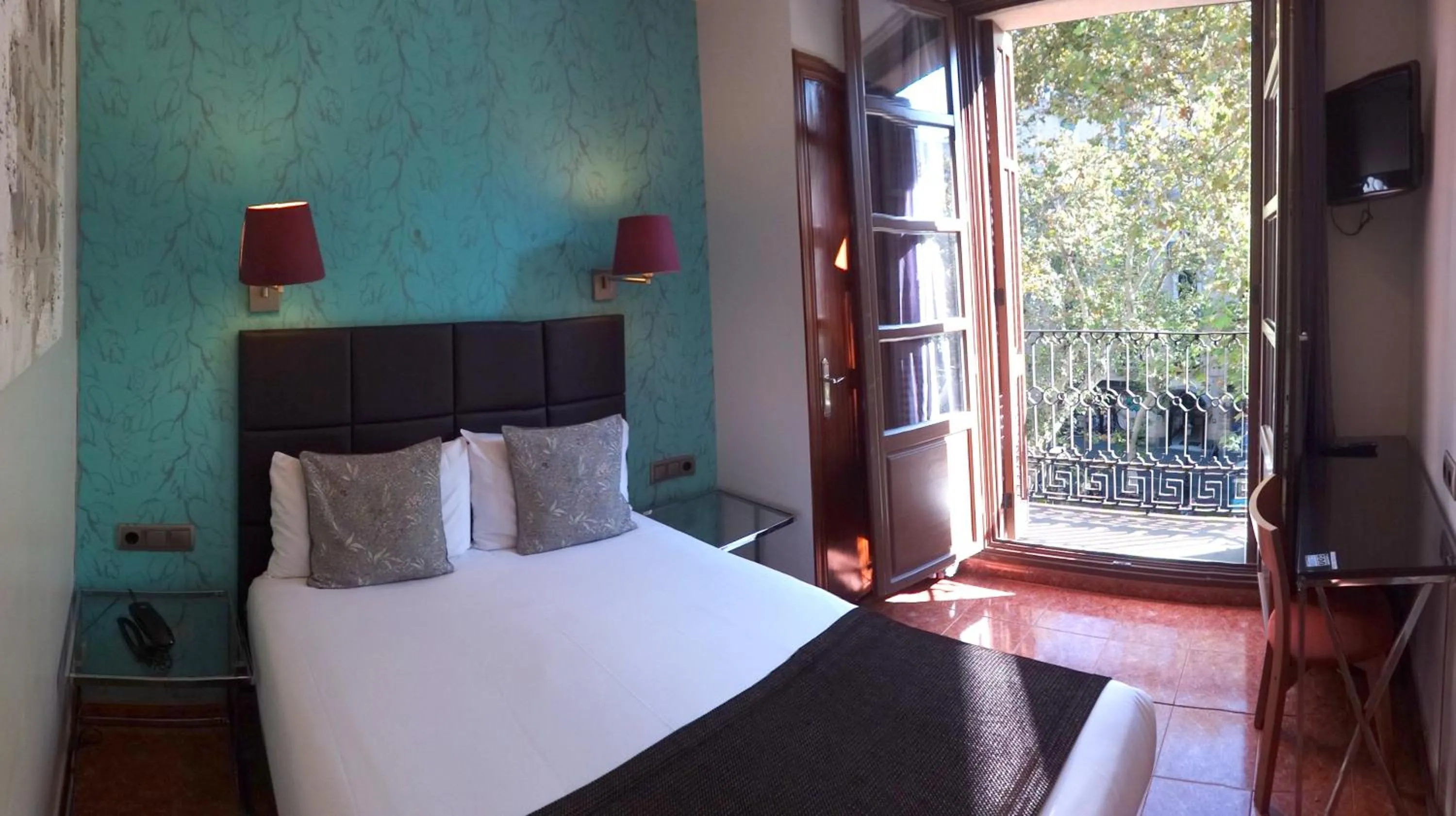 Bed in Hotel Lloret Ramblas