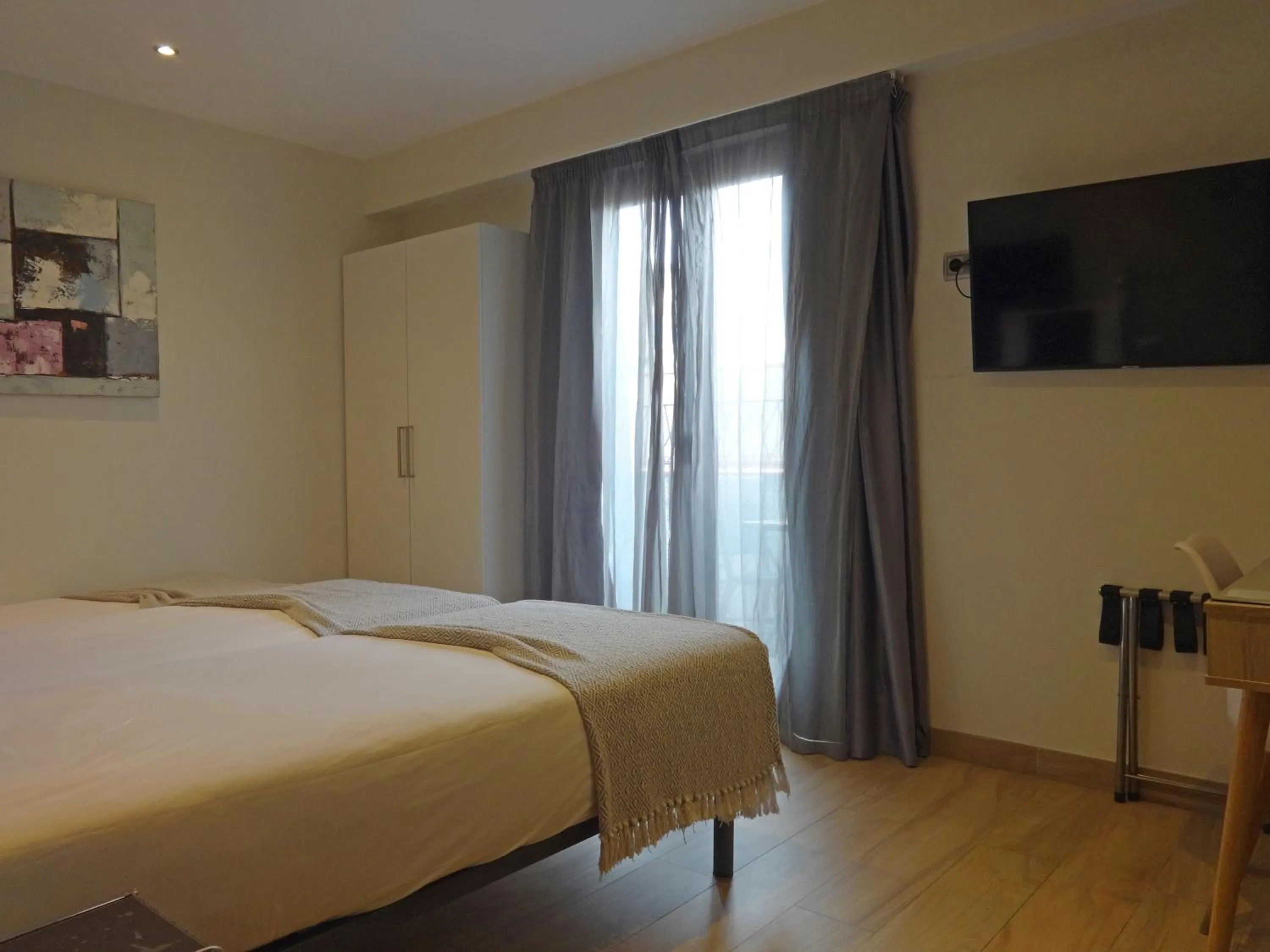 Bed in Hotel Lloret Ramblas