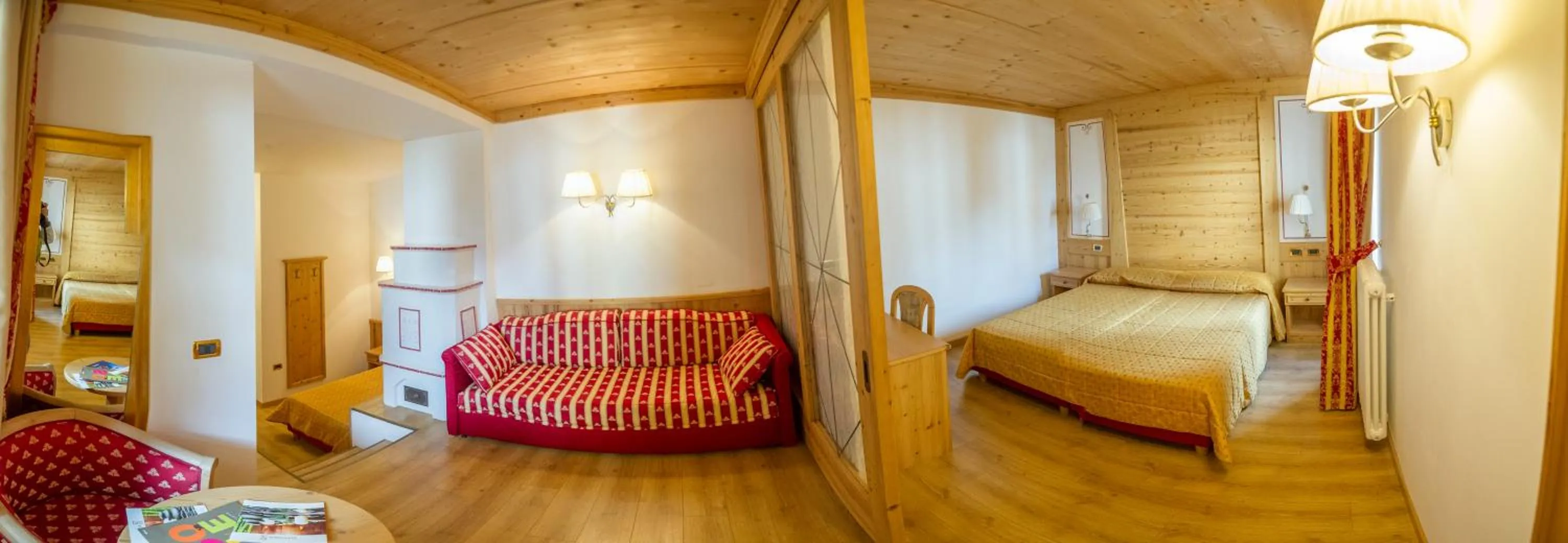 Living room, Bed in Sport Hotel Vittoria