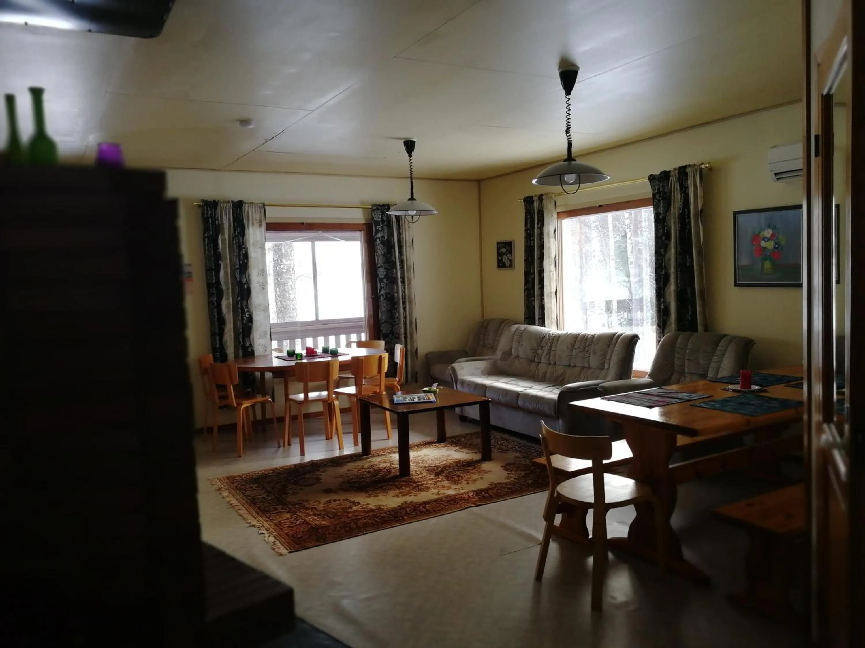 Living room in Lomakoivulehto