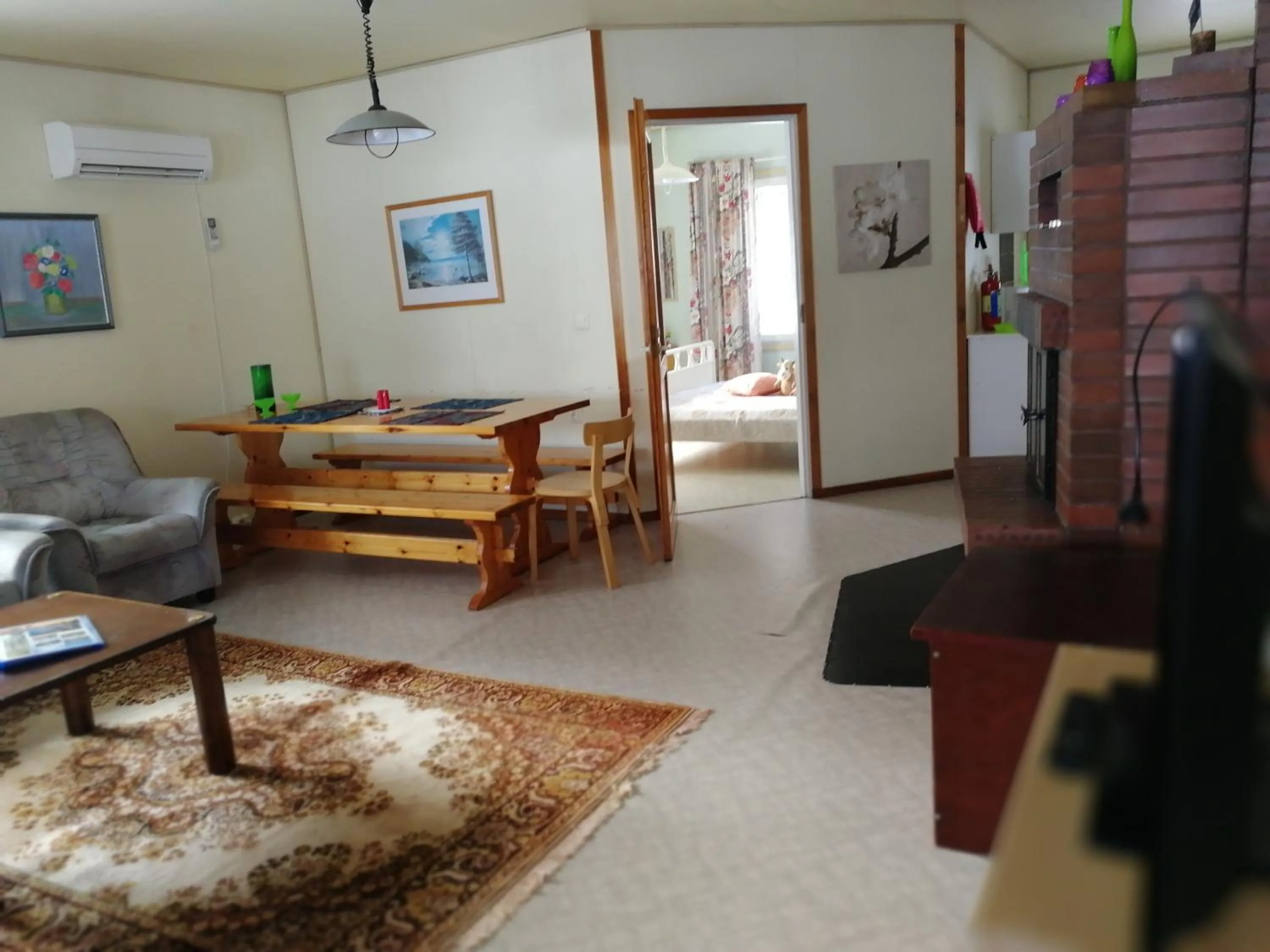 Living room in Lomakoivulehto