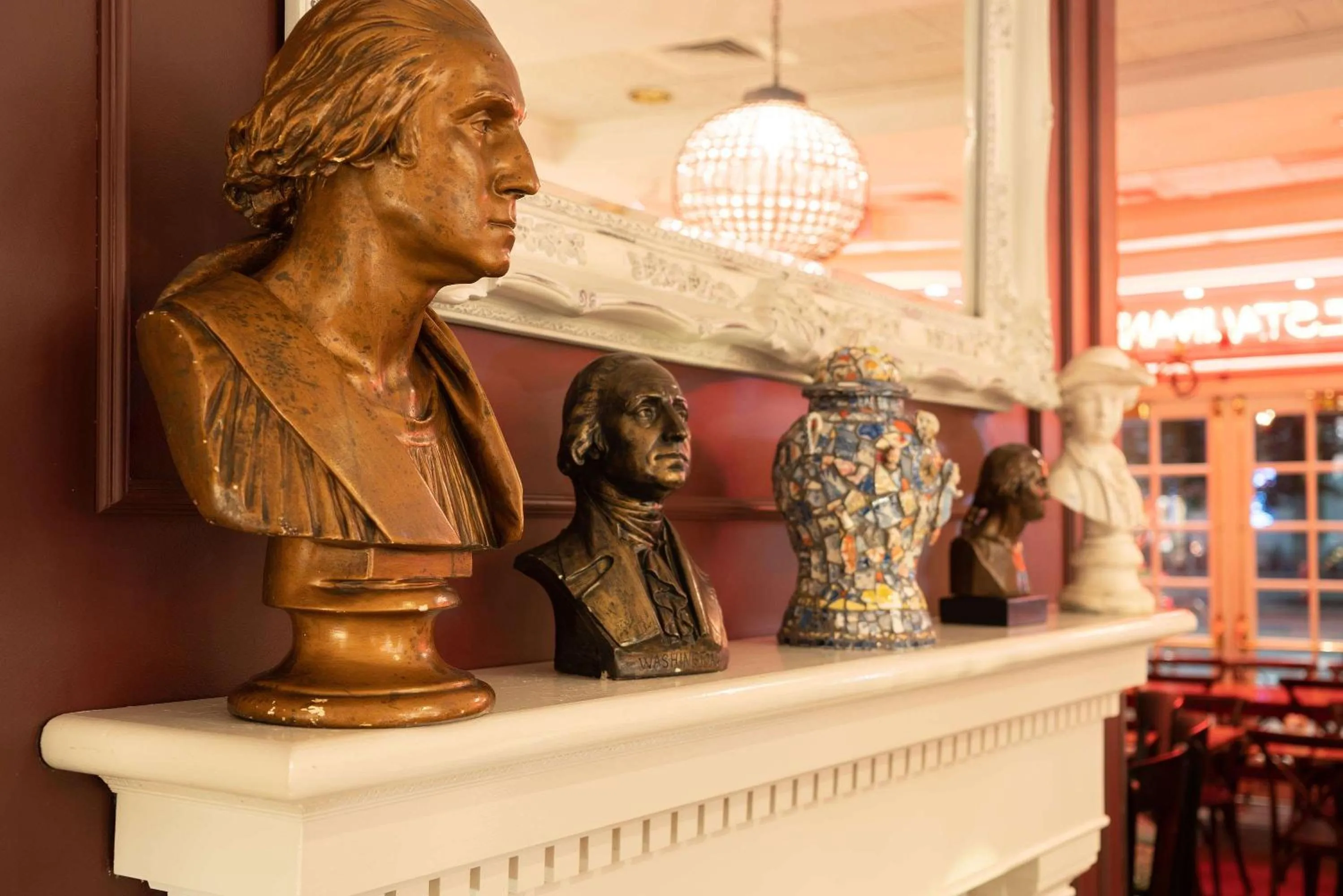 Lobby or reception in The Kendall Hotel at the Engine 7 Firehouse