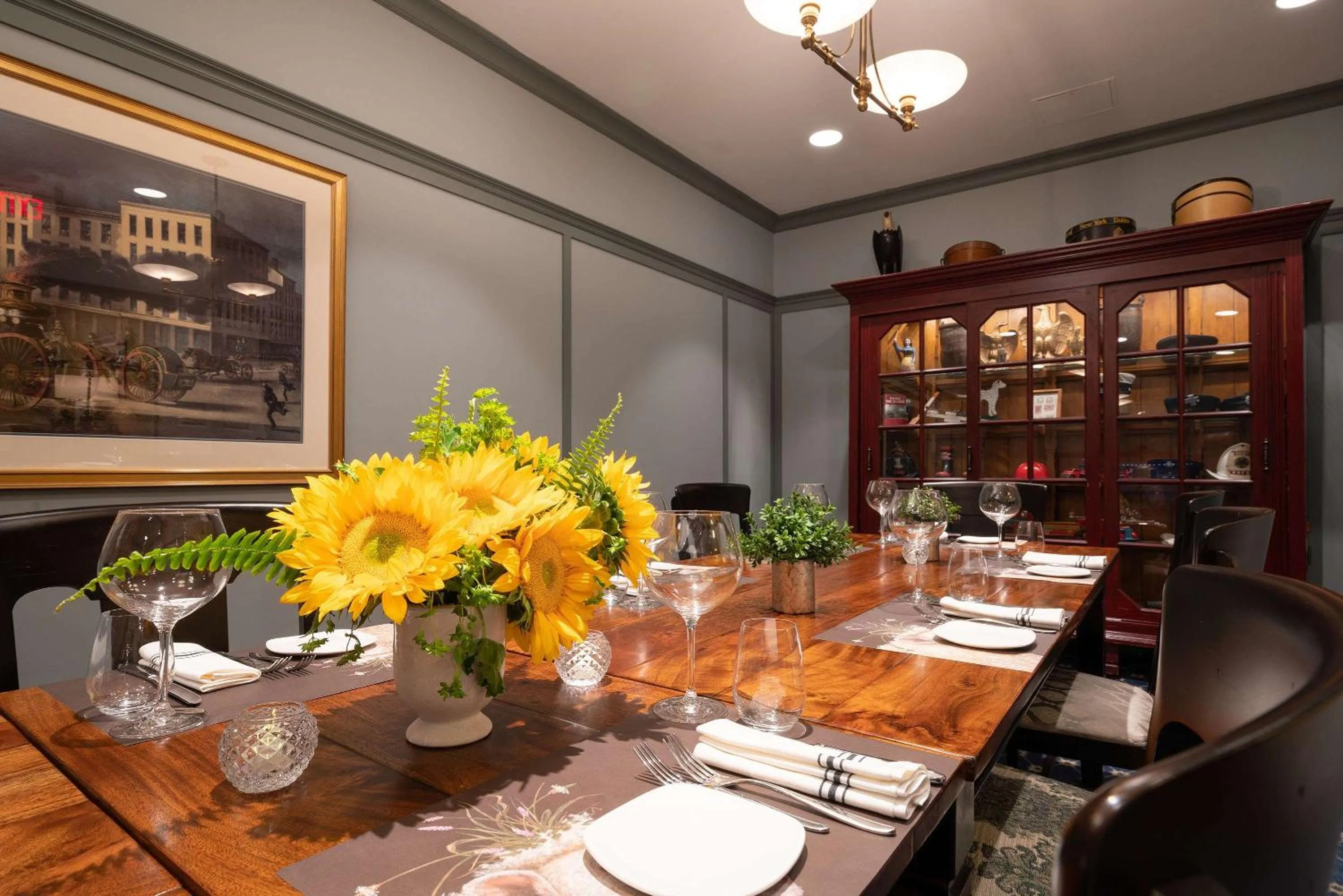 Meeting/conference room in The Kendall Hotel at the Engine 7 Firehouse