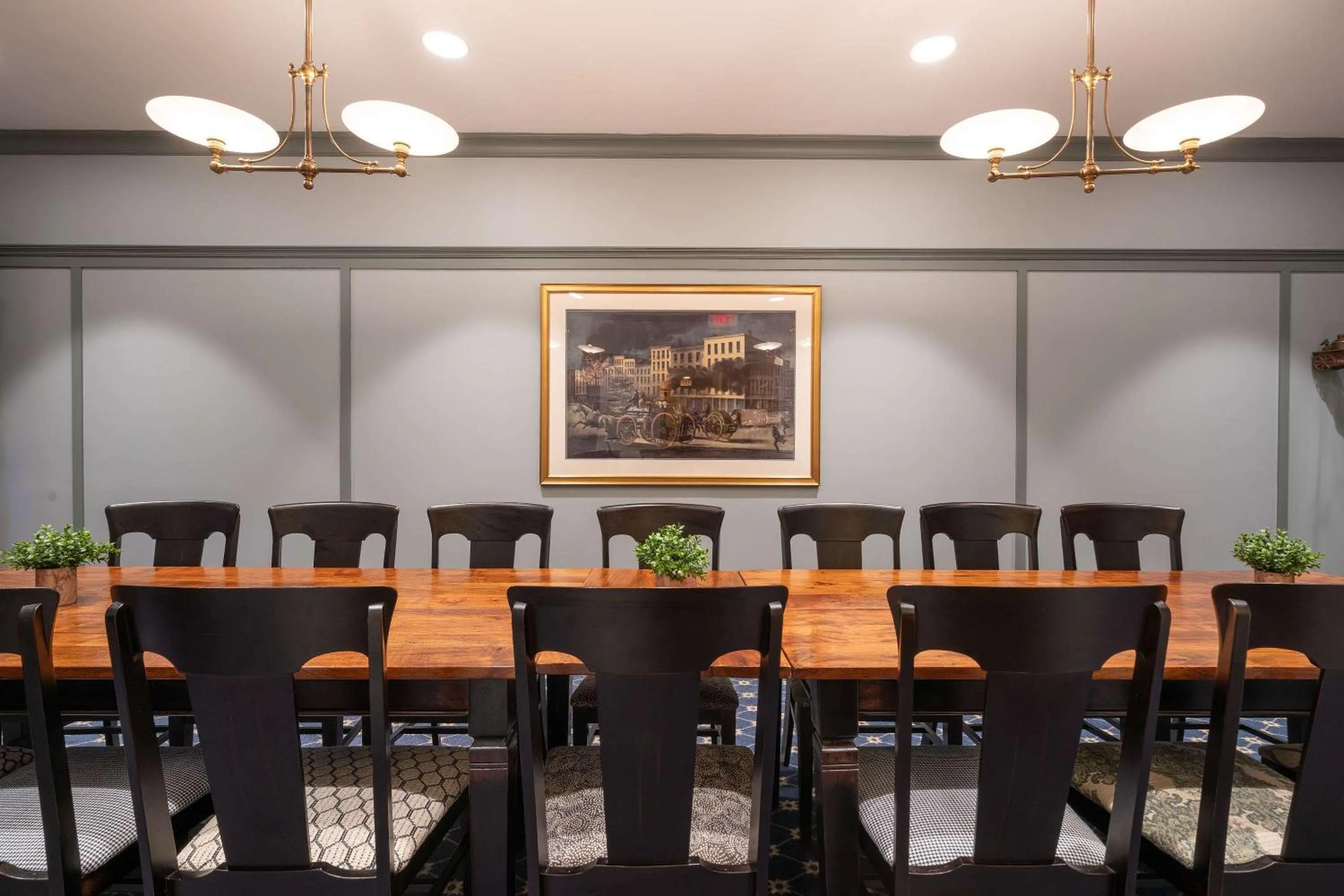 Meeting/conference room in The Kendall Hotel at the Engine 7 Firehouse