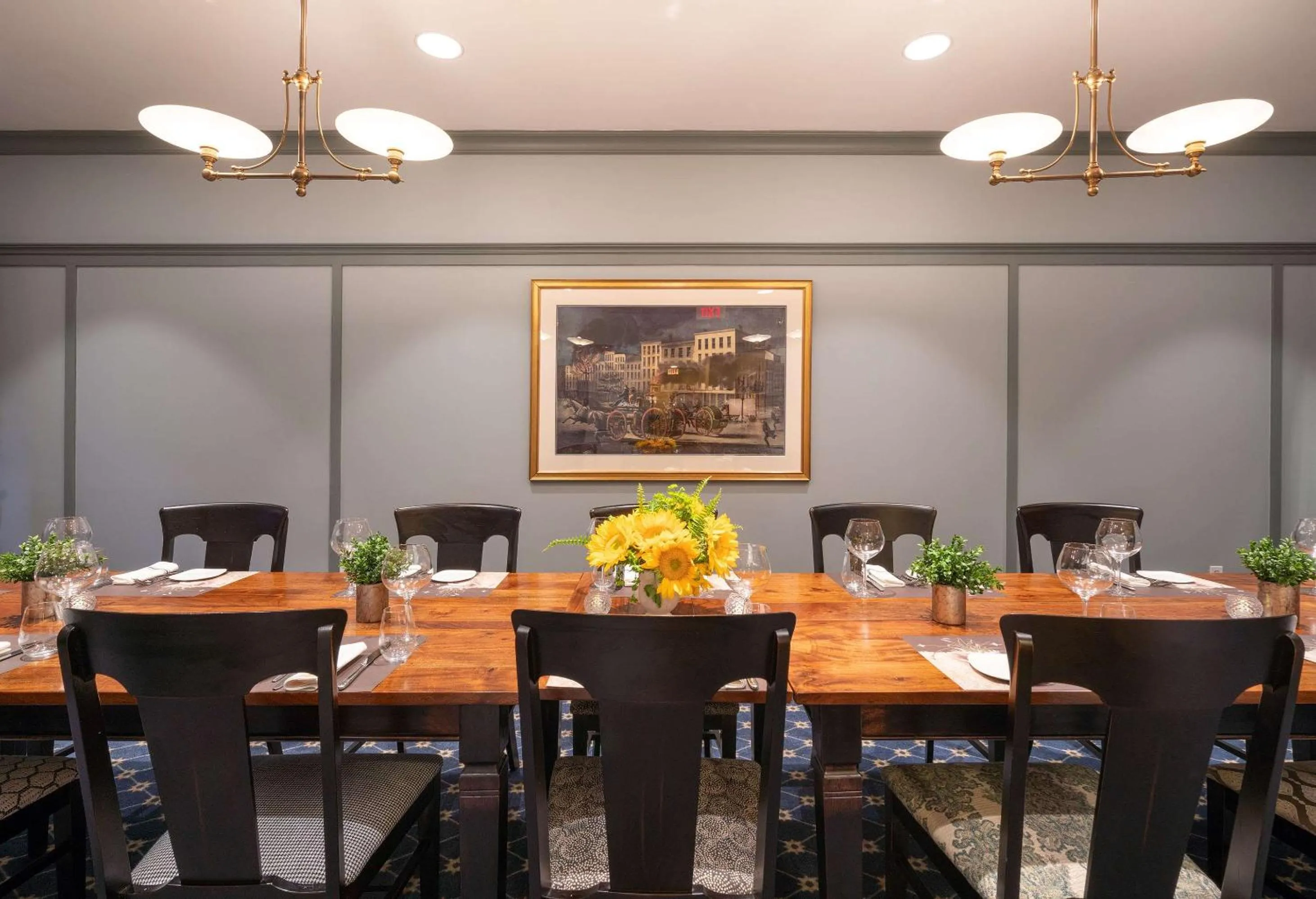 Meeting/conference room in The Kendall Hotel at the Engine 7 Firehouse