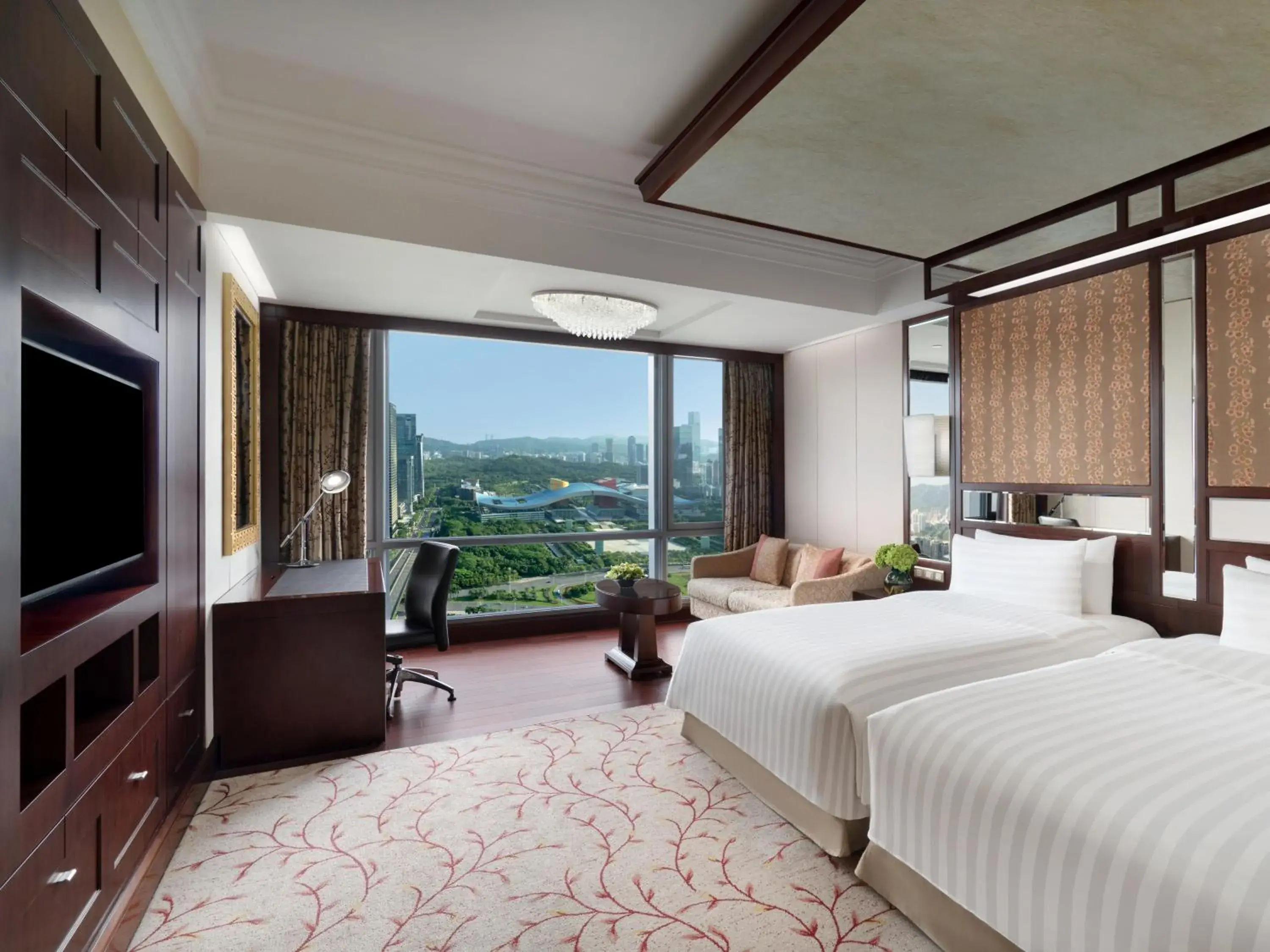Bedroom, Bed in Futian Shangri-La, Shenzhen,Near to Shenzhen Convention&Exhibition Centre, Futian Railway Station Bedroom, Bed in Futian Shangri-La, Shenzhen,Near to Shenzhen Convention&Exhibition Centre, Futian Railway Station