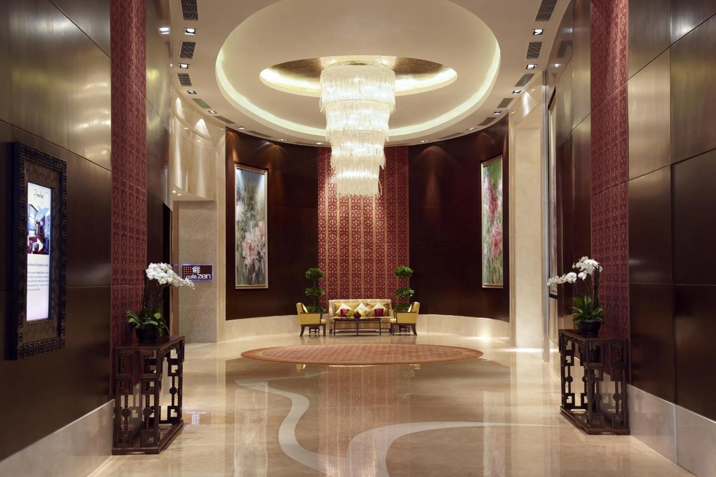 Lobby or reception in Futian Shangri-La, Shenzhen,Near to Shenzhen Convention&Exhibition Centre, Futian Railway Station