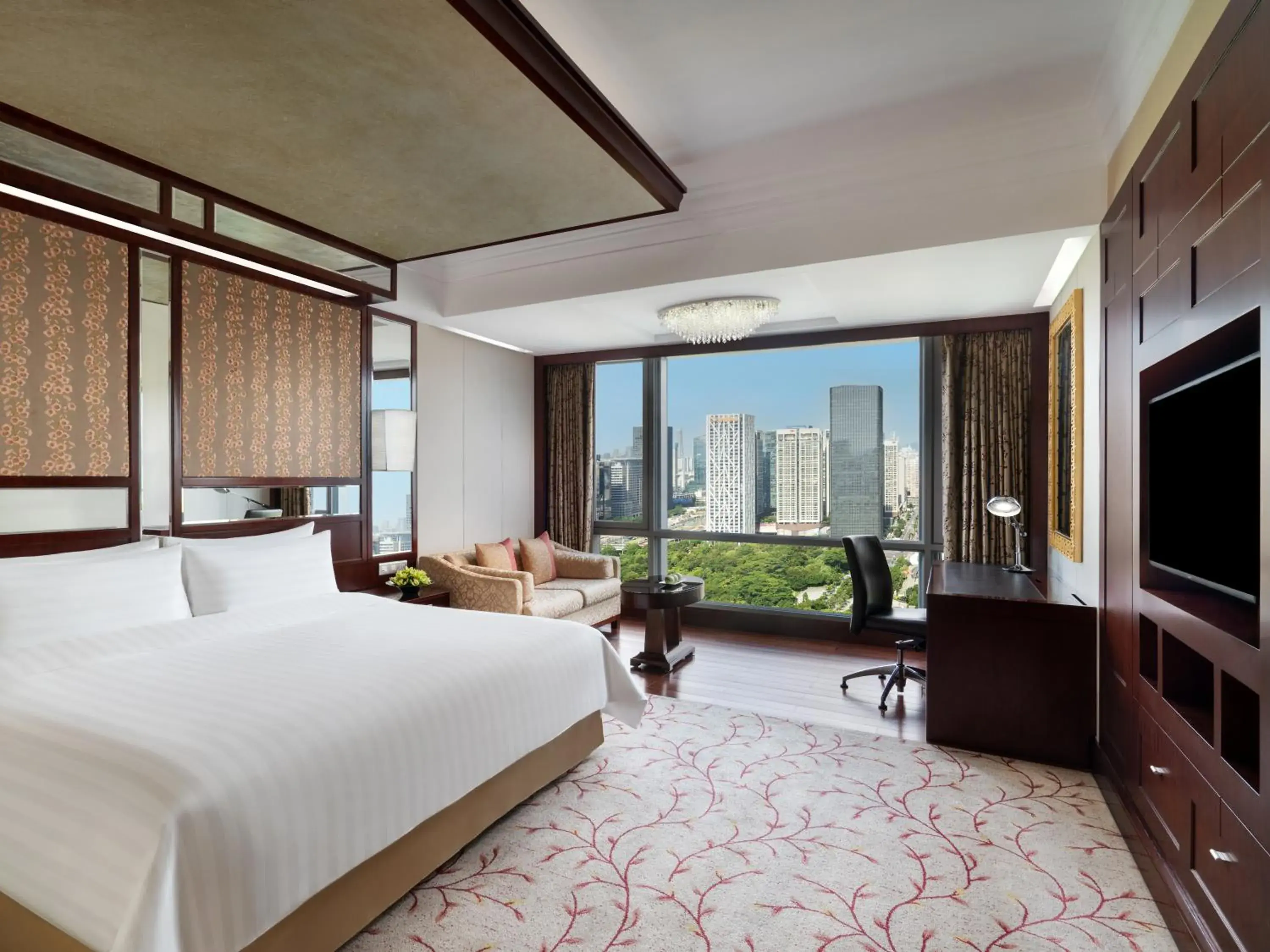 Bedroom, Bed in Futian Shangri-La, Shenzhen,Near to Shenzhen Convention&Exhibition Centre, Futian Railway Station Bedroom, Bed in Futian Shangri-La, Shenzhen,Near to Shenzhen Convention&Exhibition Centre, Futian Railway Station