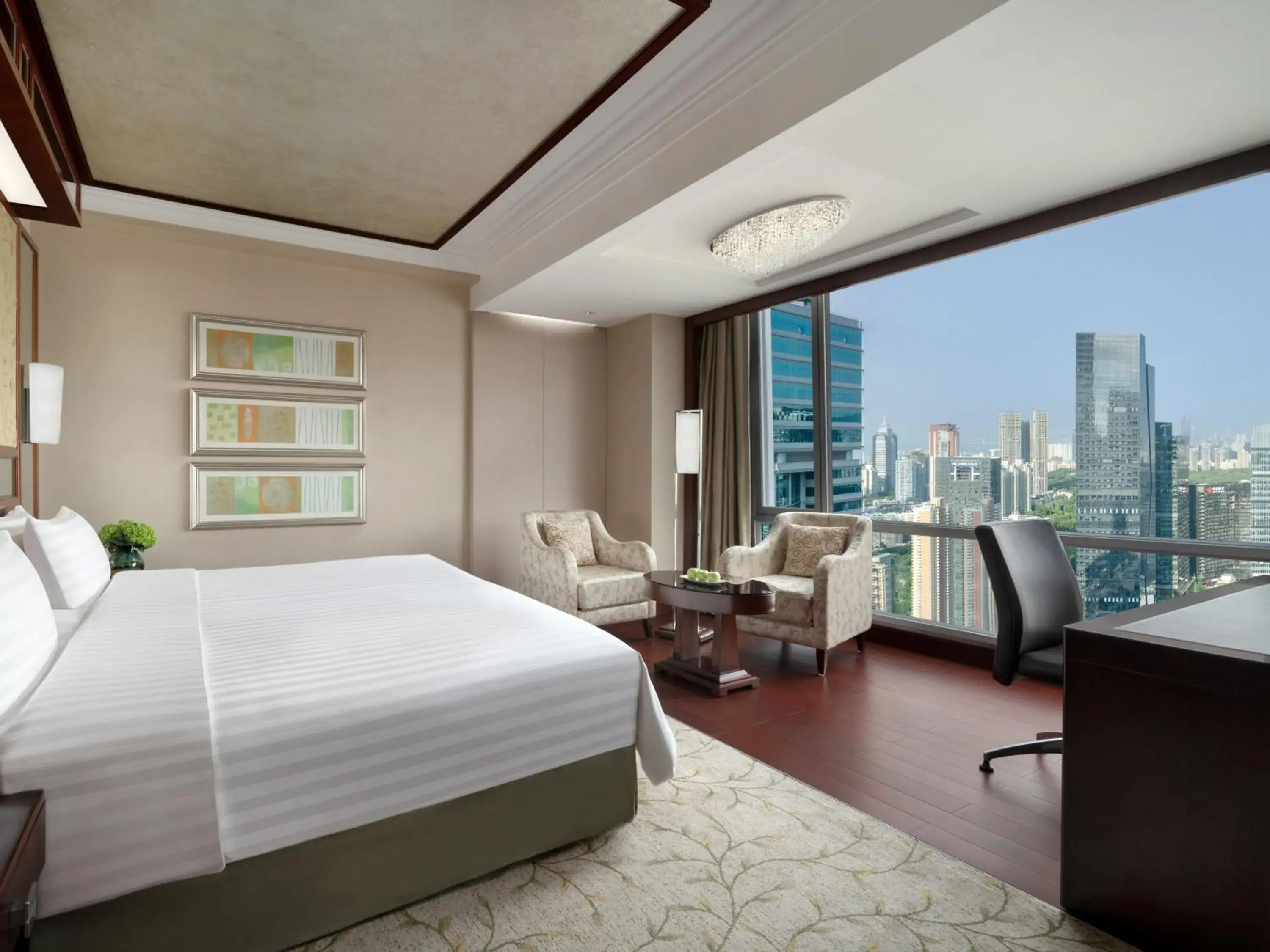 Bedroom, Bed in Futian Shangri-La, Shenzhen,Near to Shenzhen Convention&Exhibition Centre, Futian Railway Station Bedroom, Bed in Futian Shangri-La, Shenzhen,Near to Shenzhen Convention&Exhibition Centre, Futian Railway Station