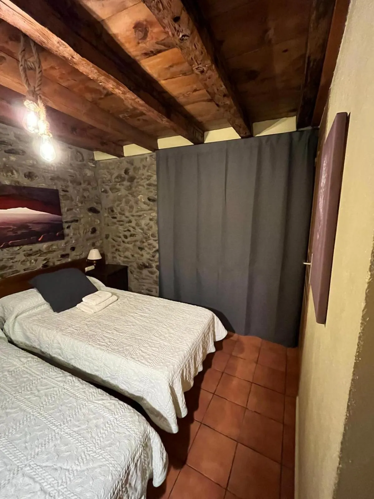 Bed in Hostal Rusó SC