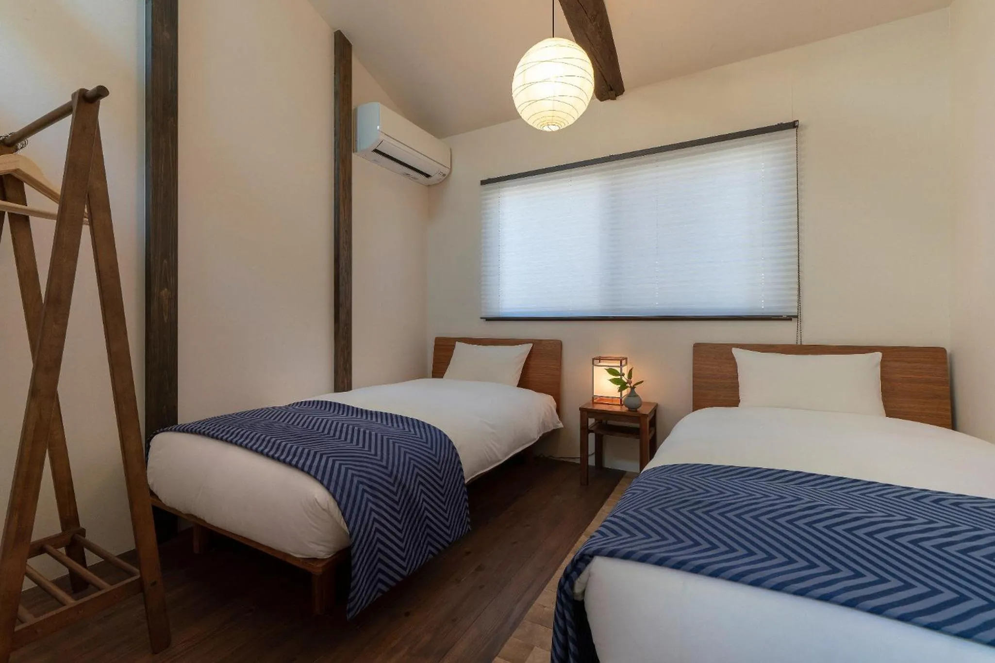 Bedroom, Bed in Akebono an Machiya House