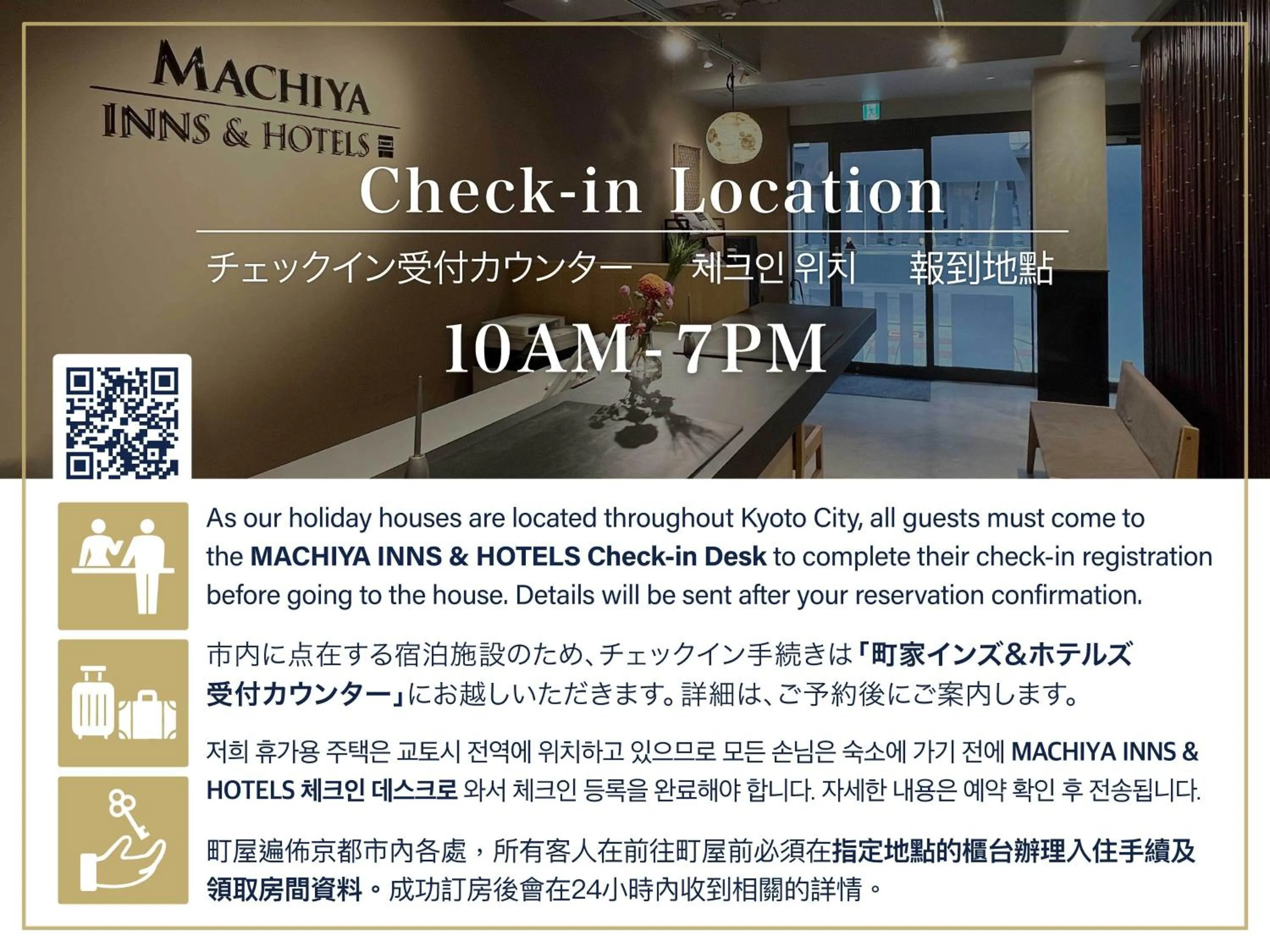 Text overlay in Akebono an Machiya House