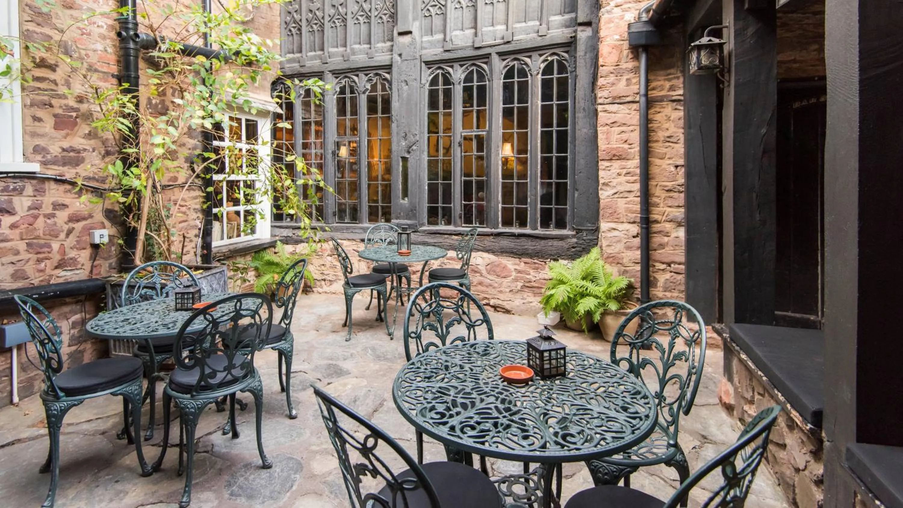 Patio in Luttrell Arms