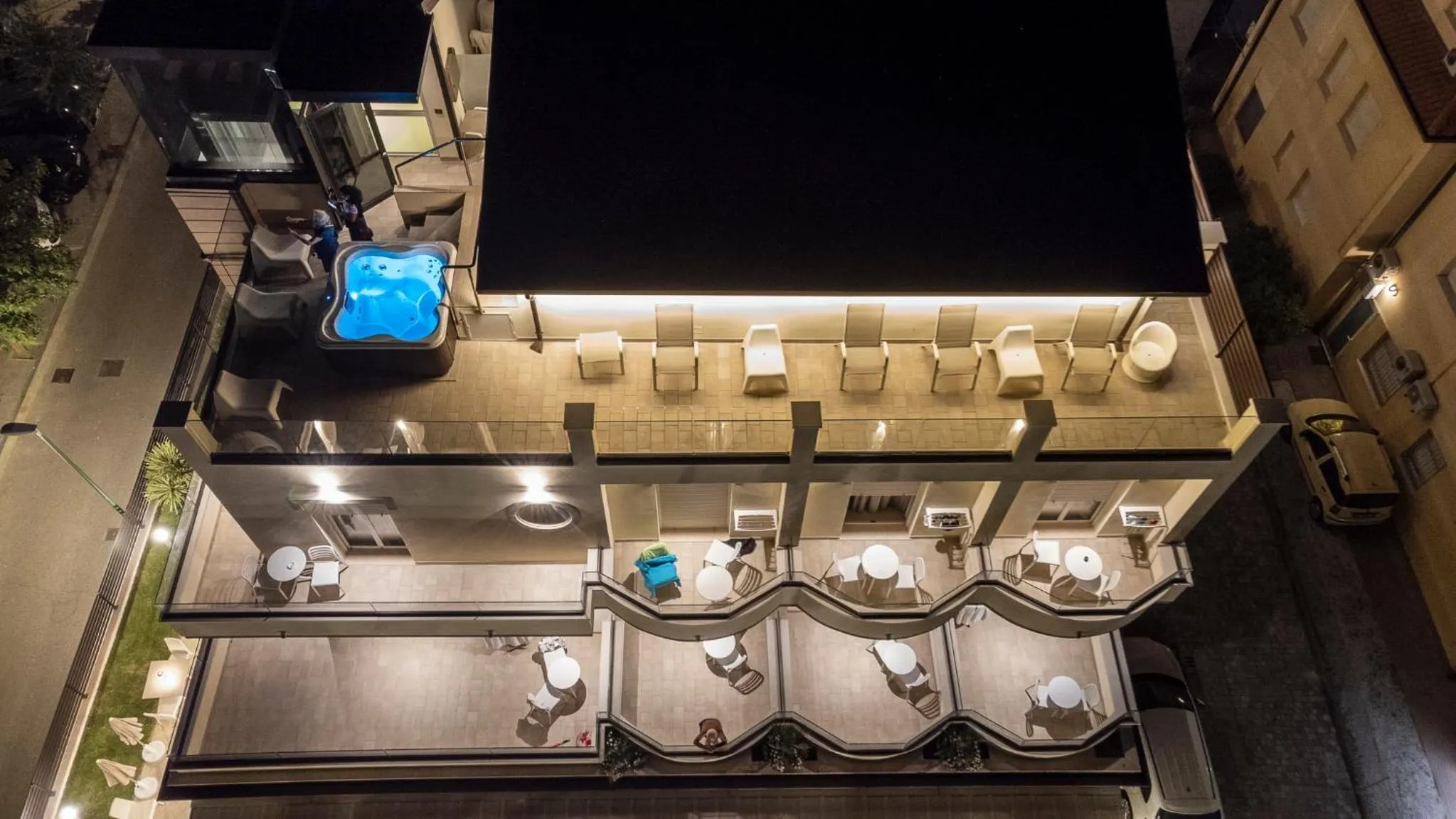 Bird's eye view in Melody Hotel