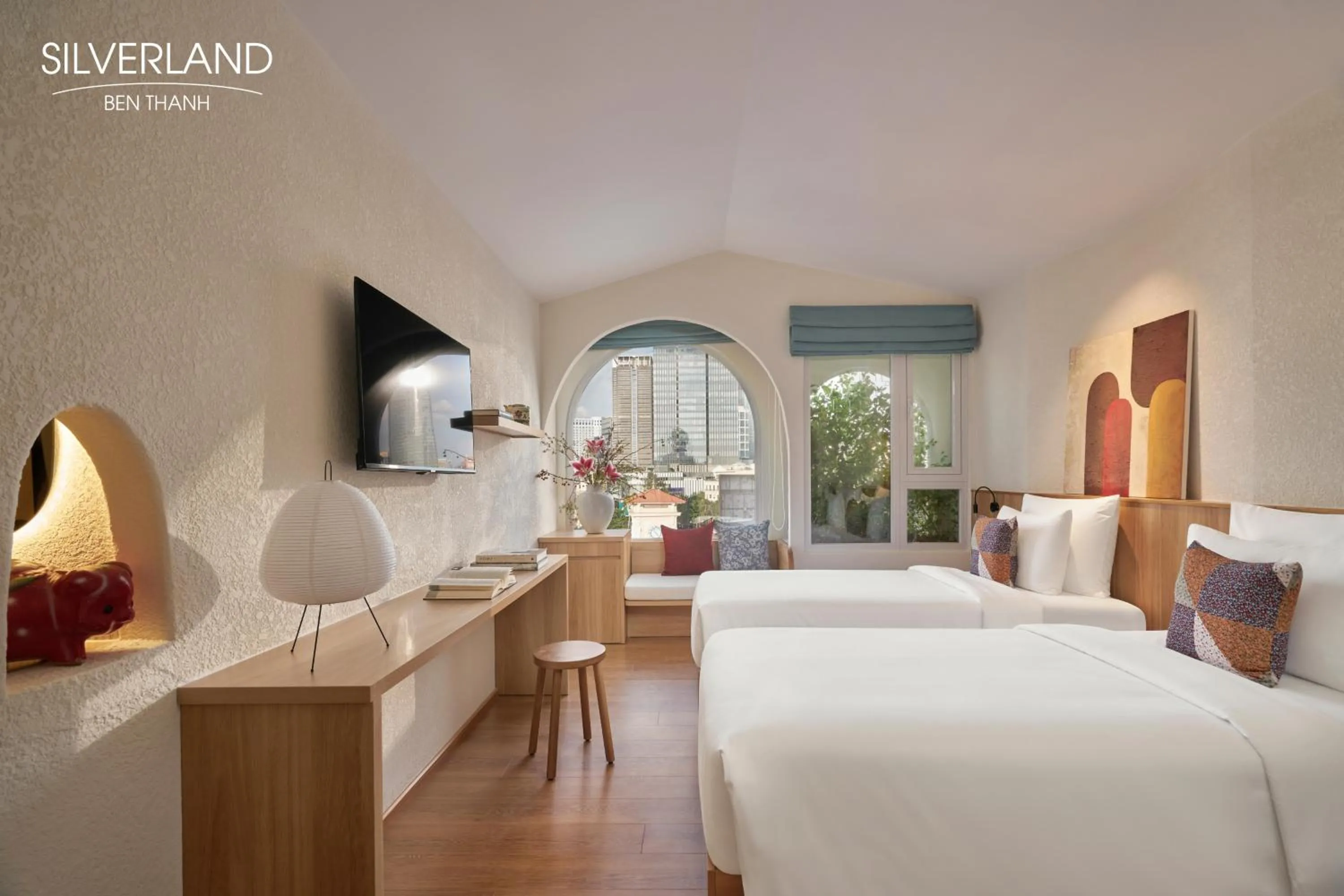 View (from property/room), Bed in Silverland Bến Thành