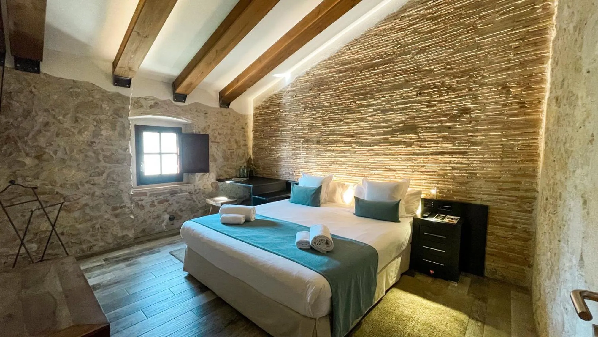 Bed in Hotel Molí de l'Escala