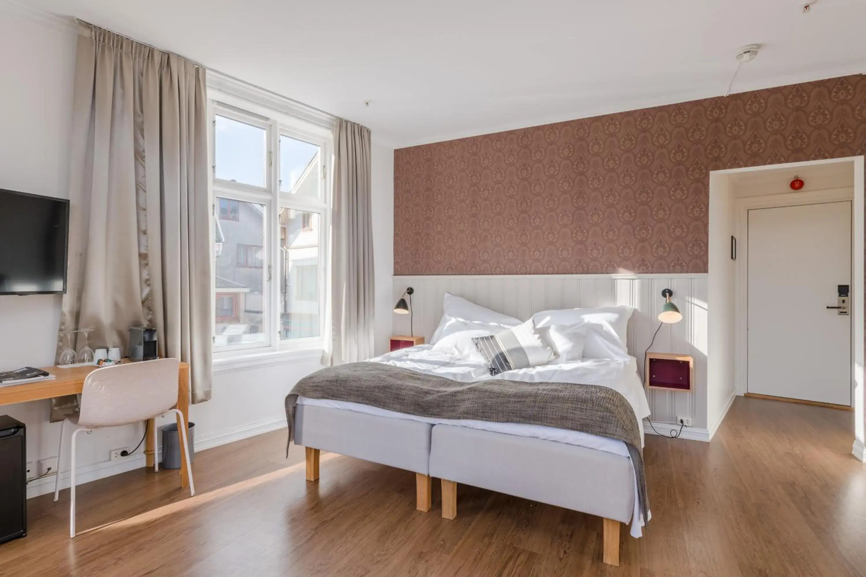 Bed in Grand Hotel Egersund Bed in Grand Hotel Egersund