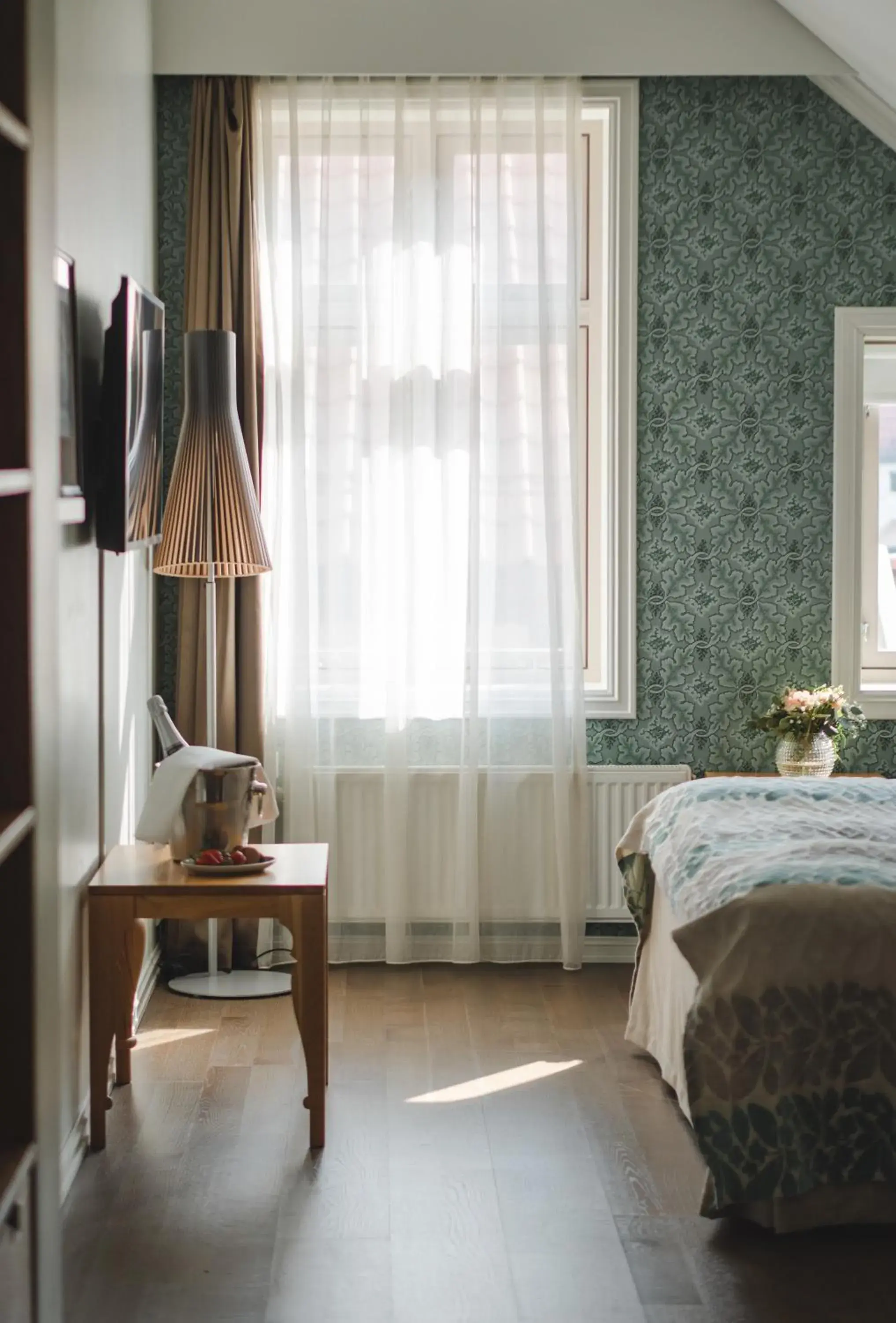 Photo of the whole room, Bed in Grand Hotel Egersund Photo of the whole room, Bed in Grand Hotel Egersund