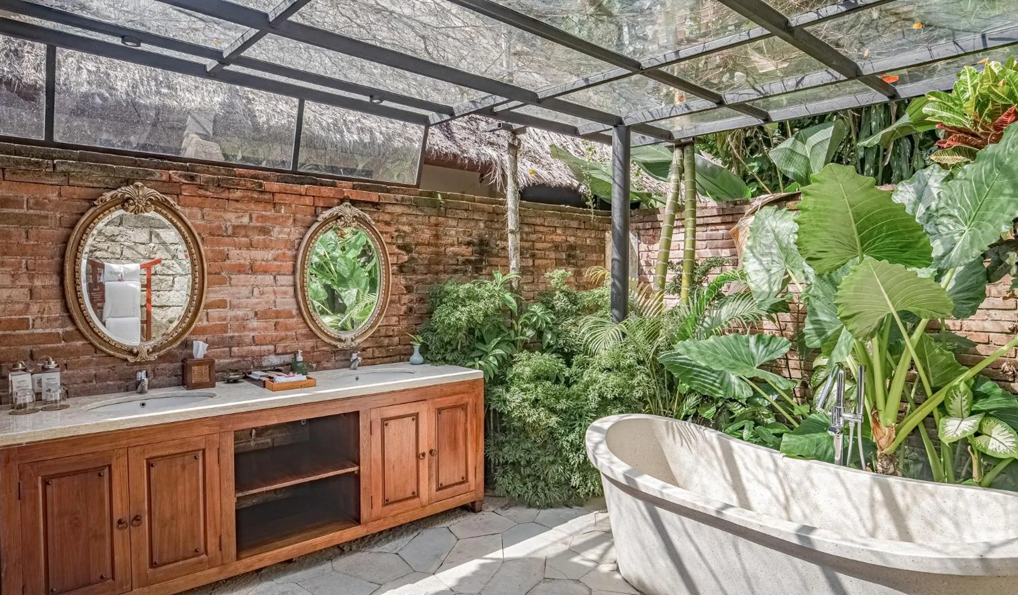 Public Bath in Villa Canggu by Plataran