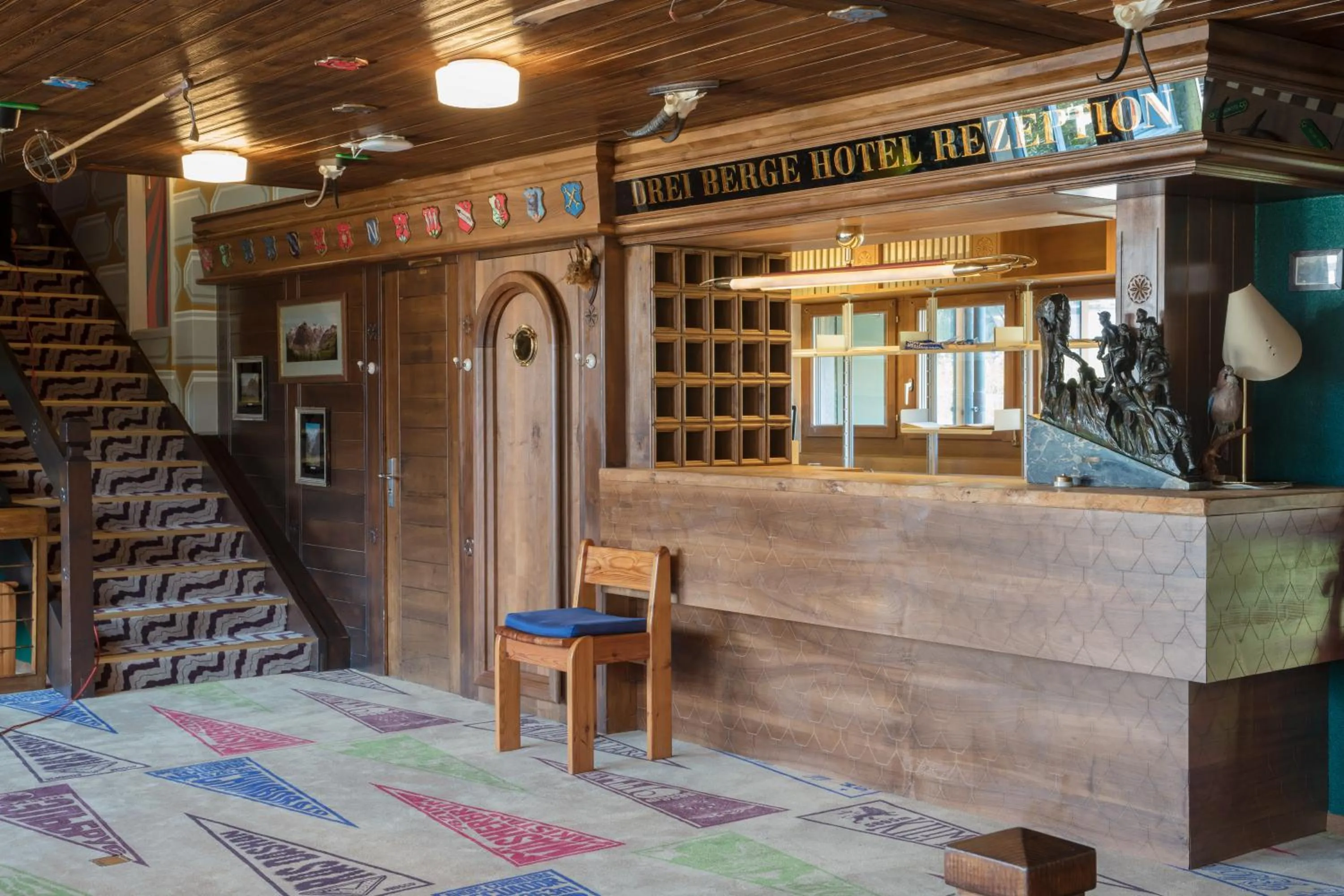 Lobby or reception in Hotel Drei Berge