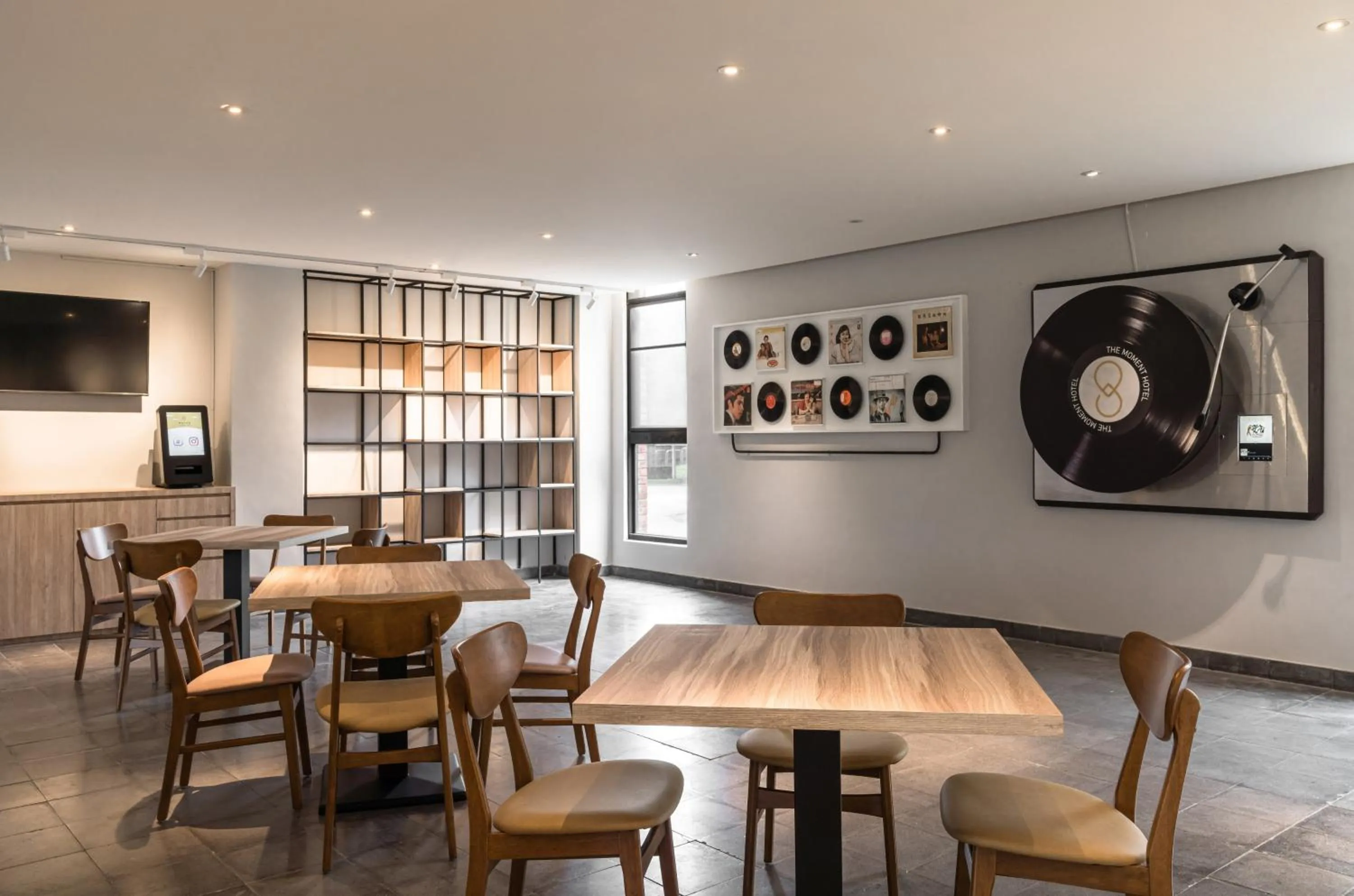 Seating area in The Moment Hotel Yilan by Lakeshore