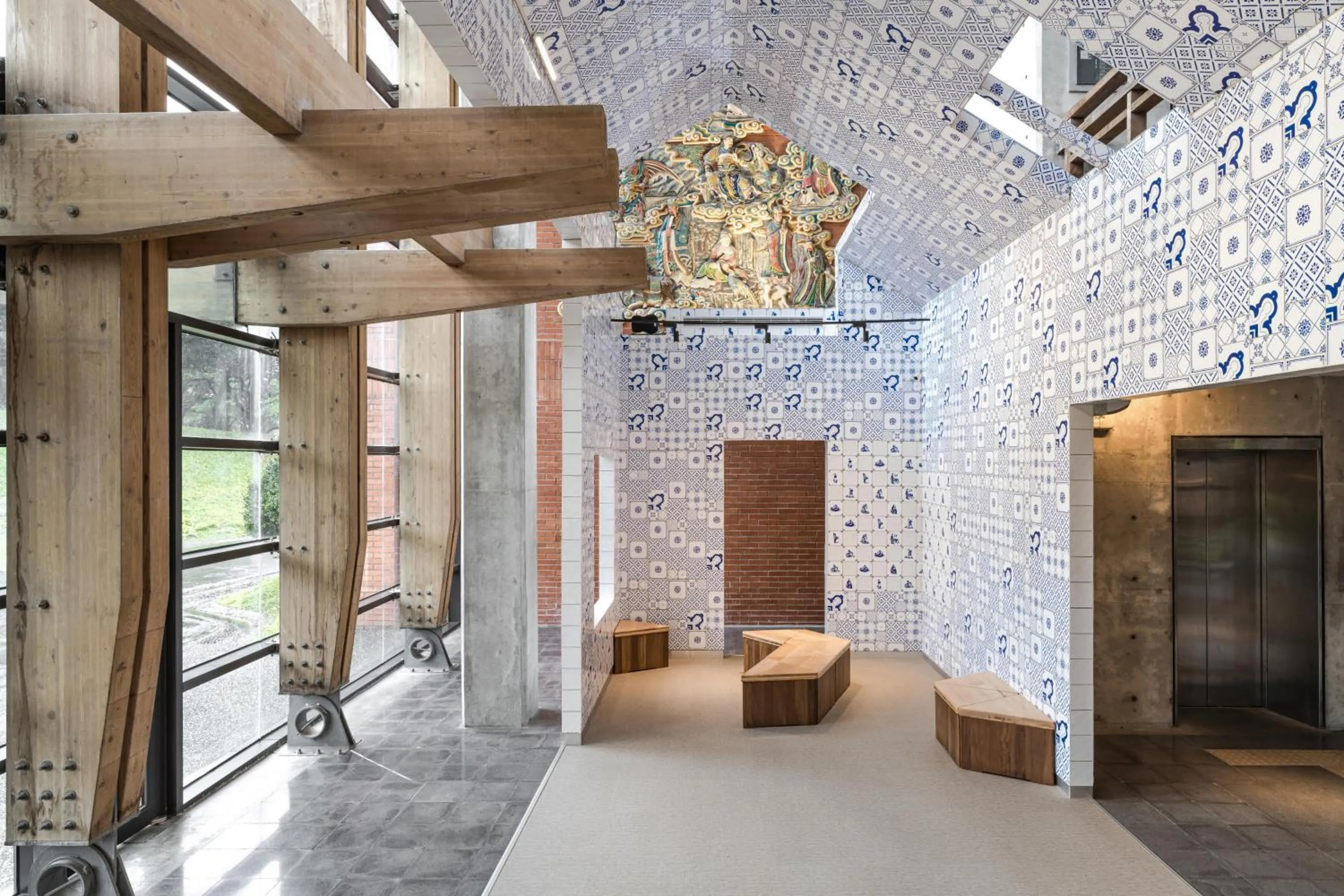 Lobby or reception, Bed in The Moment Hotel Yilan by Lakeshore