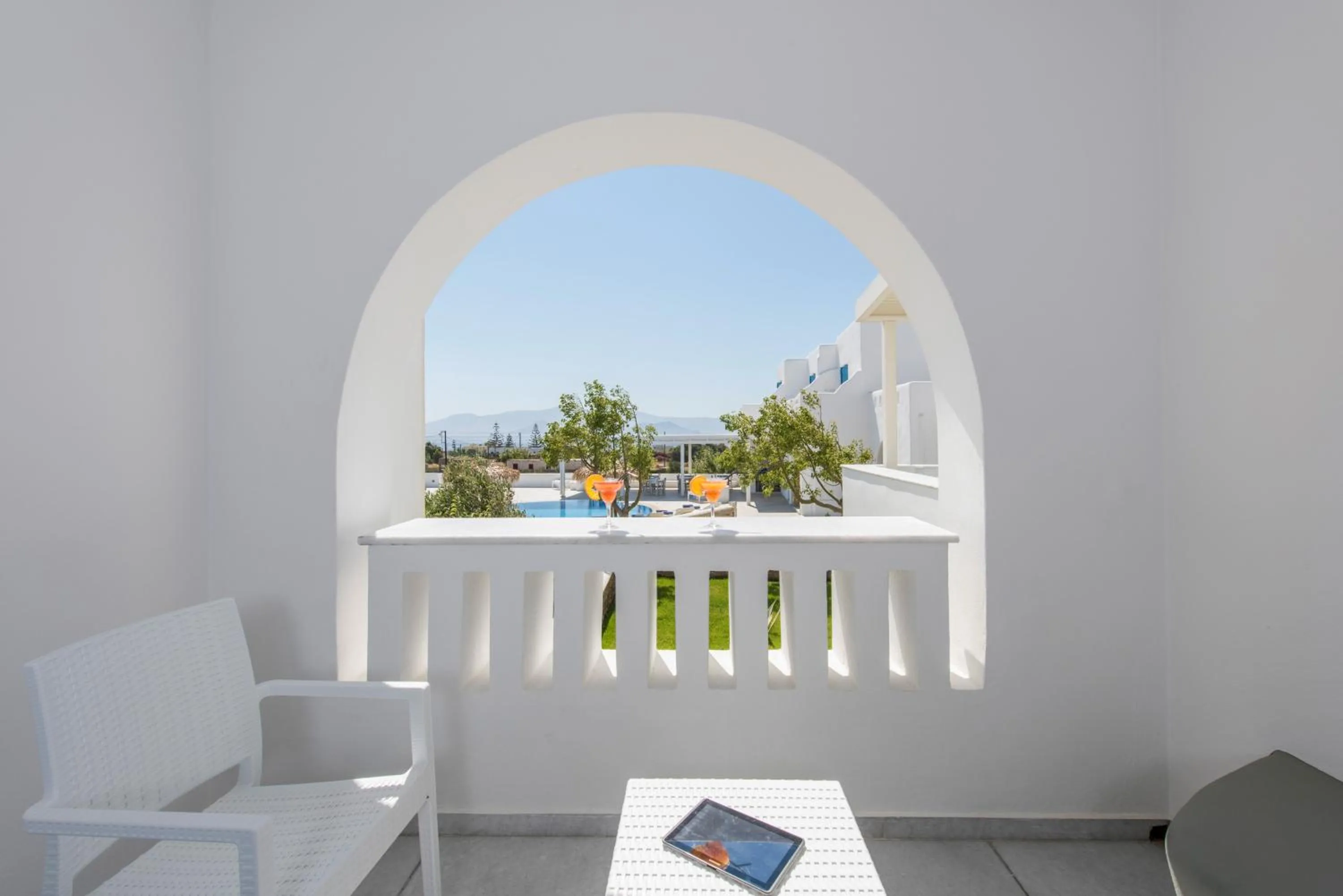 Pool view in Cycladic Islands Hotel & Spa
