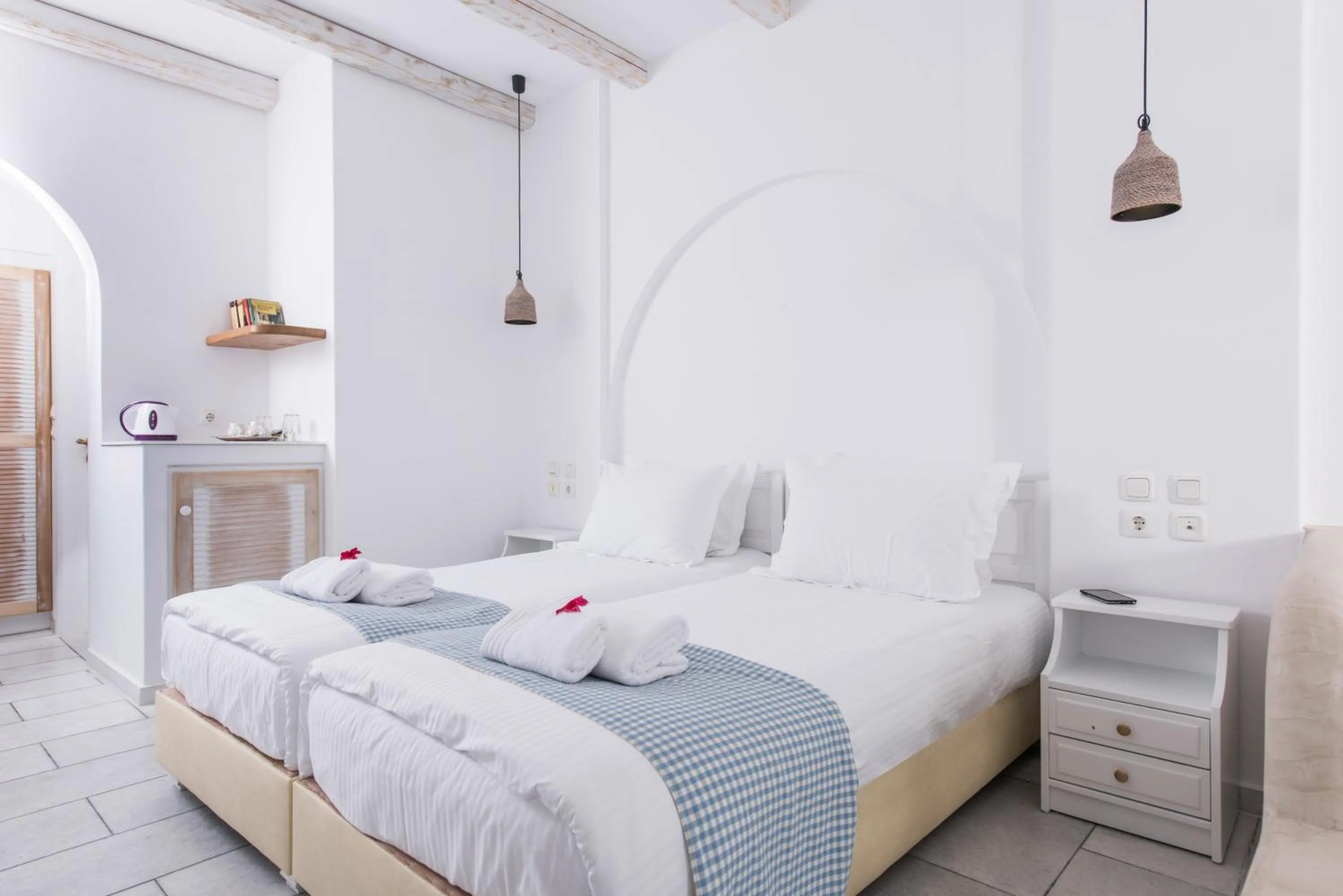 Bedroom, Bed in Cycladic Islands Hotel & Spa