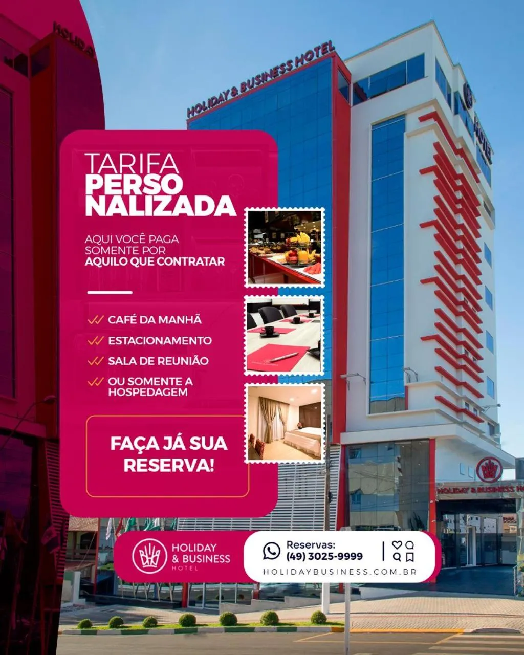 Breakfast in Holiday & Business Hotel - Em frente ao Centro de Eventos e Arena Conda