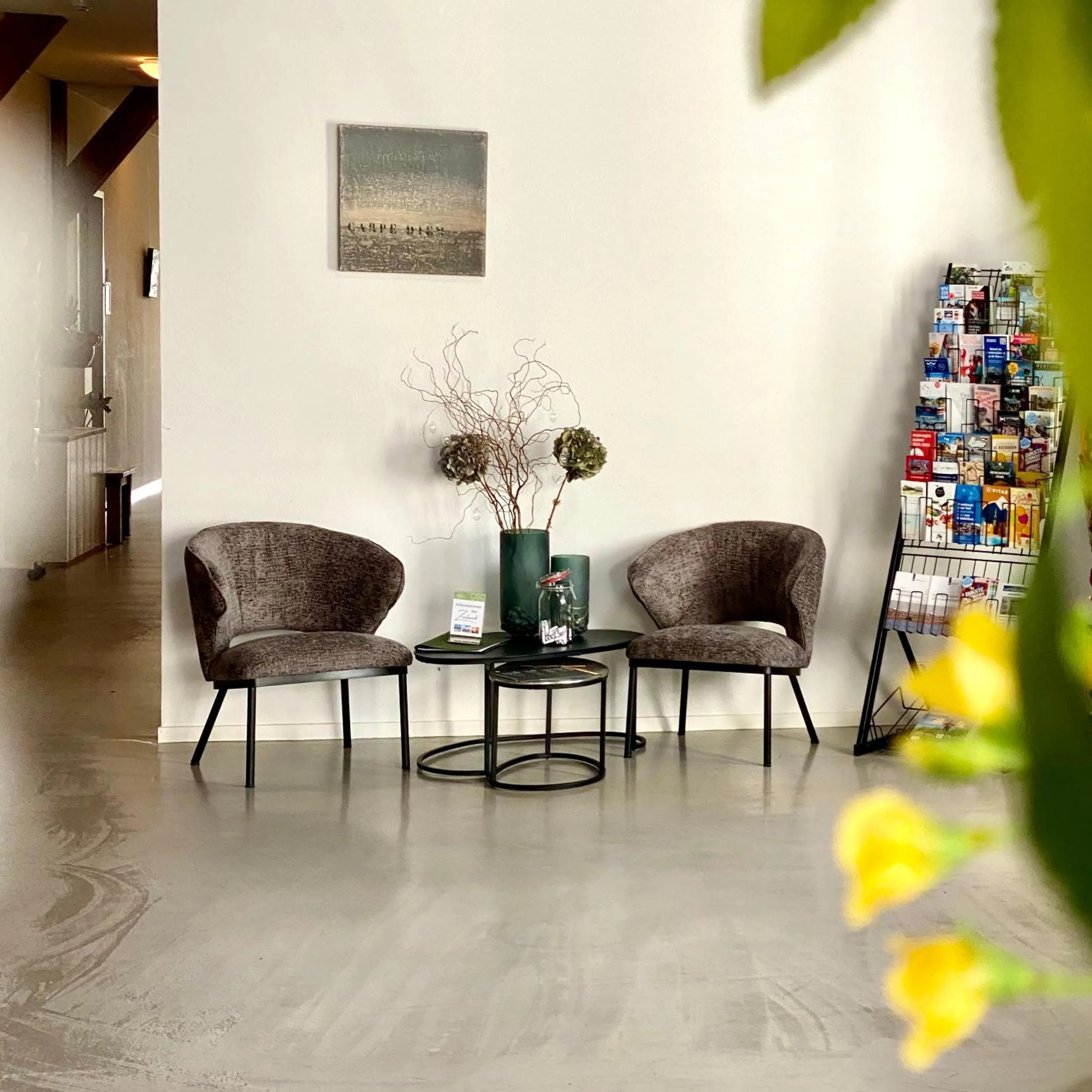 Communal lounge/ TV room in Hoevehotel 'Hof Christina'