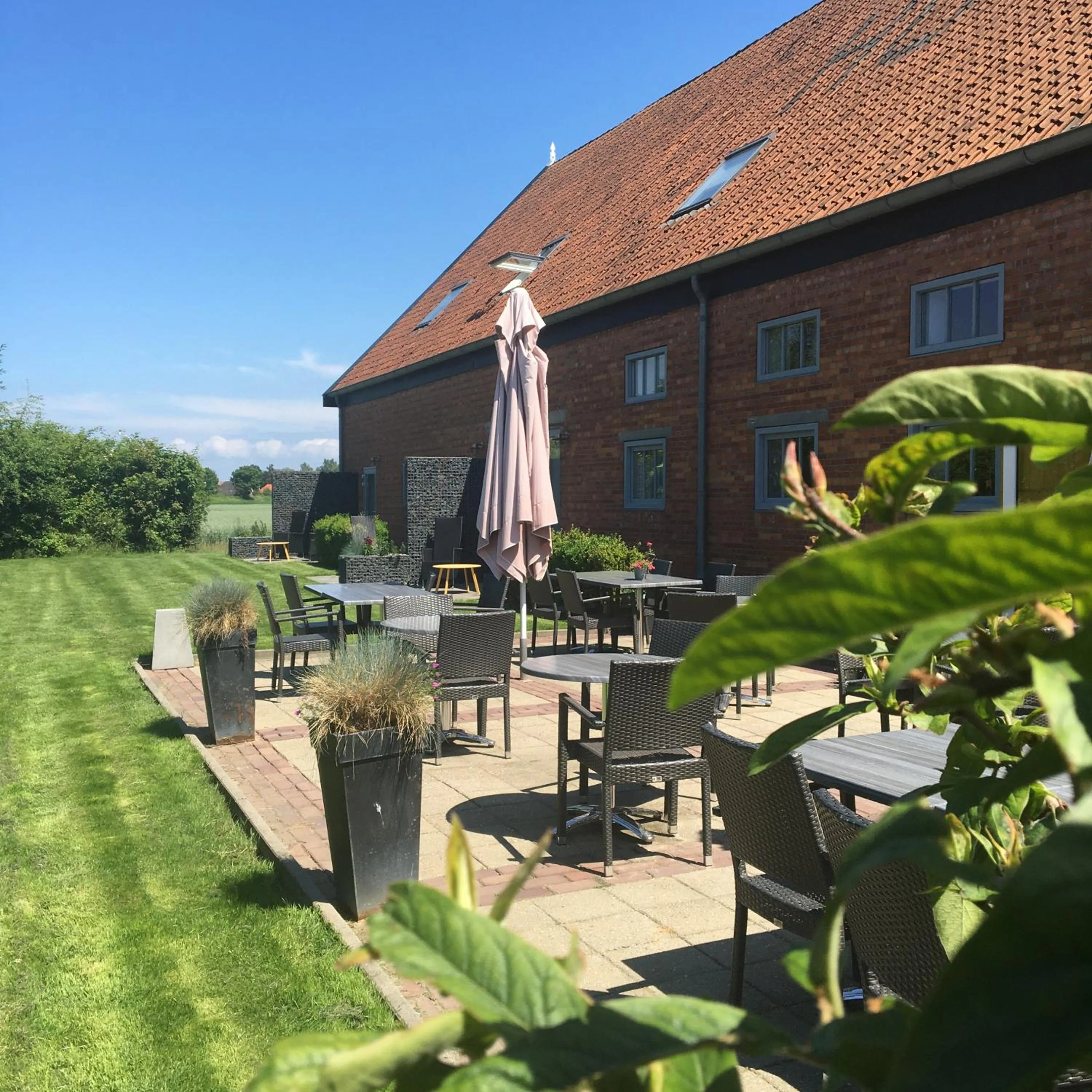 Patio in Hoevehotel 'Hof Christina'