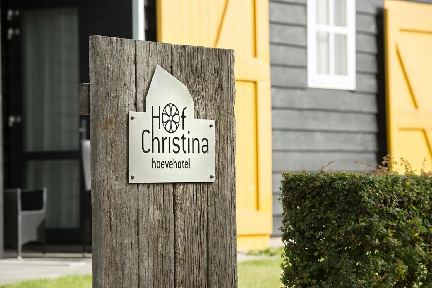 Property logo or sign in Hoevehotel 'Hof Christina'