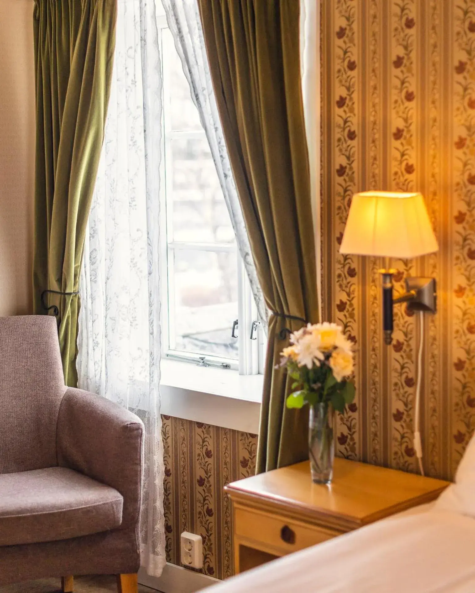 Bed in Fru Haugans Hotel Bed in Fru Haugans Hotel