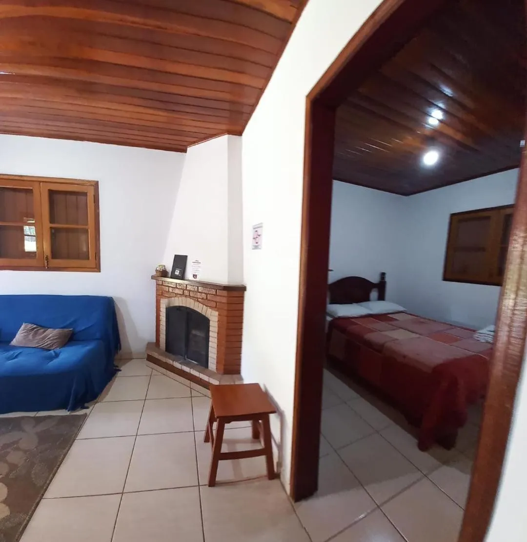 Bed in Chalés e suítes lima